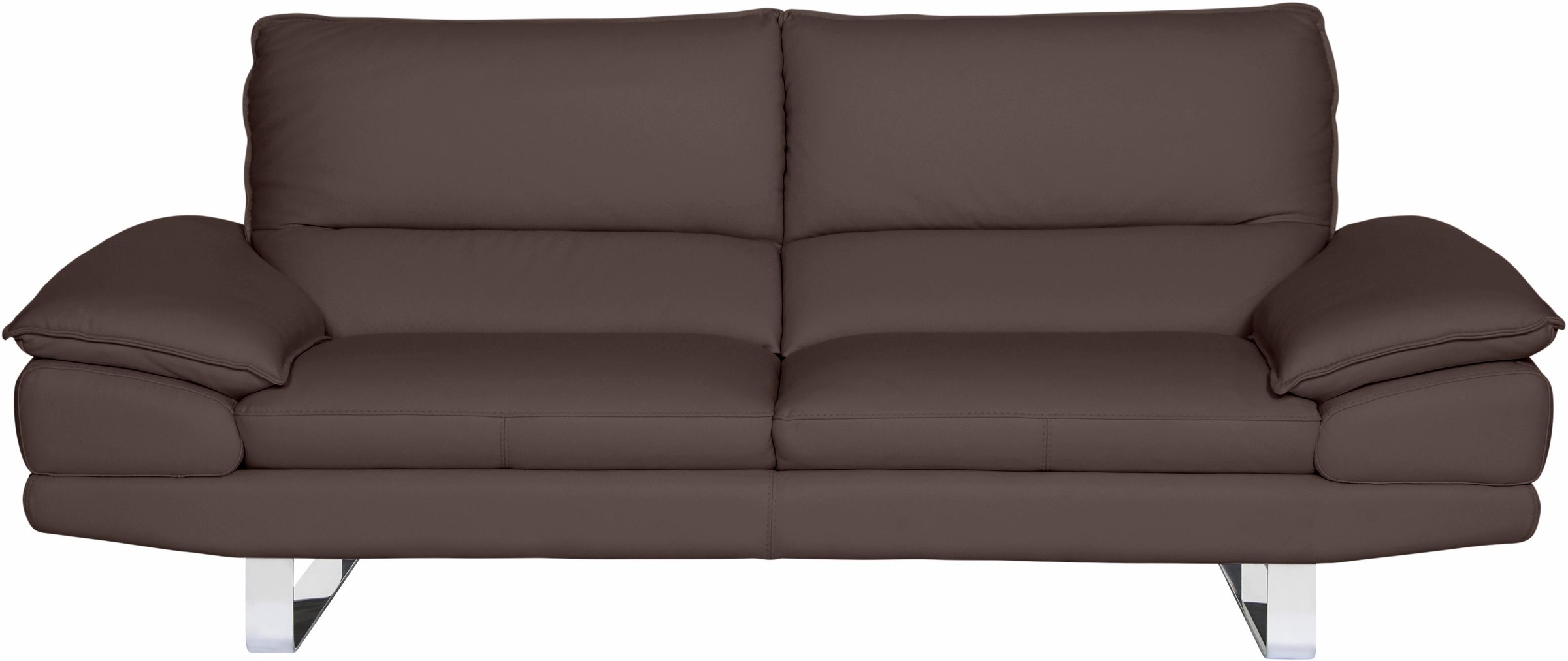 CALIA ITALIA 3-Sitzer »Dave, Sitzkomfort der Extraklasse, tolle Details«, Designsofa auf Kufenfuß, in zwei Lederqualitäten