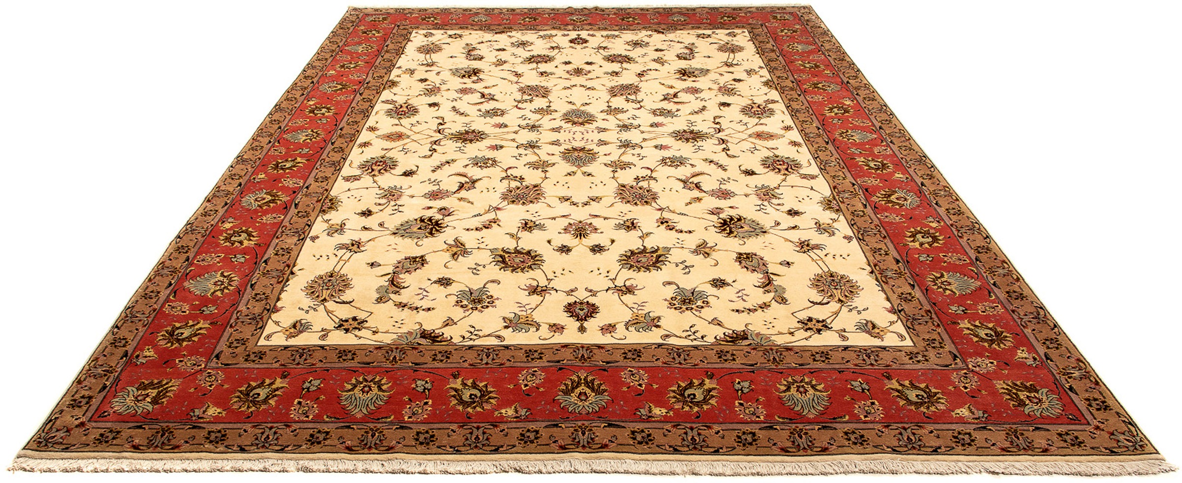 morgenland Orientteppich »Perser - Täbriz - Royal - 368 x 250 cm - beige«, günstig online kaufen