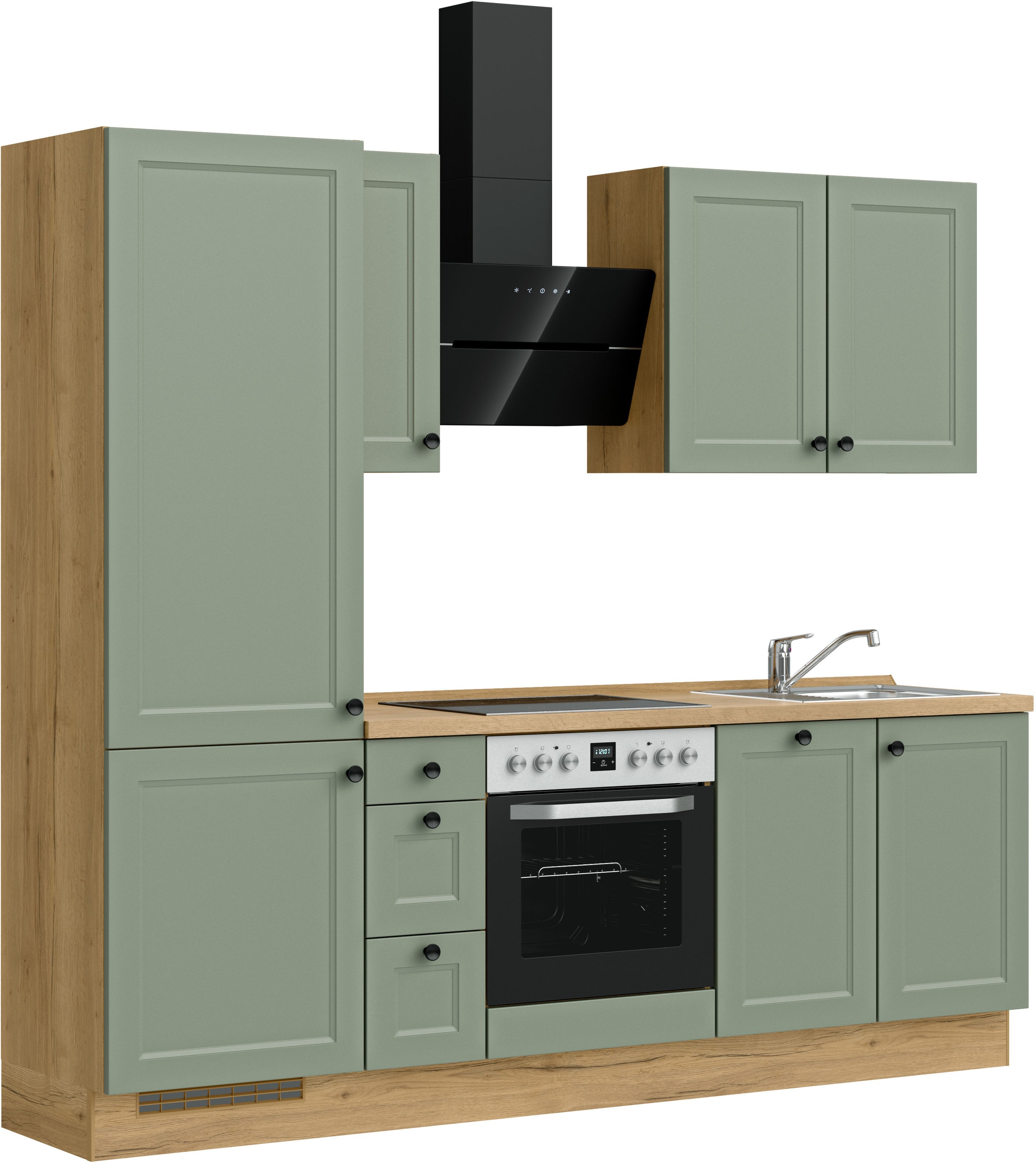 nobilia® Küchenzeile »"Cascada II"«, vormontiert, Breite 240 cm, Ausrichtun günstig online kaufen