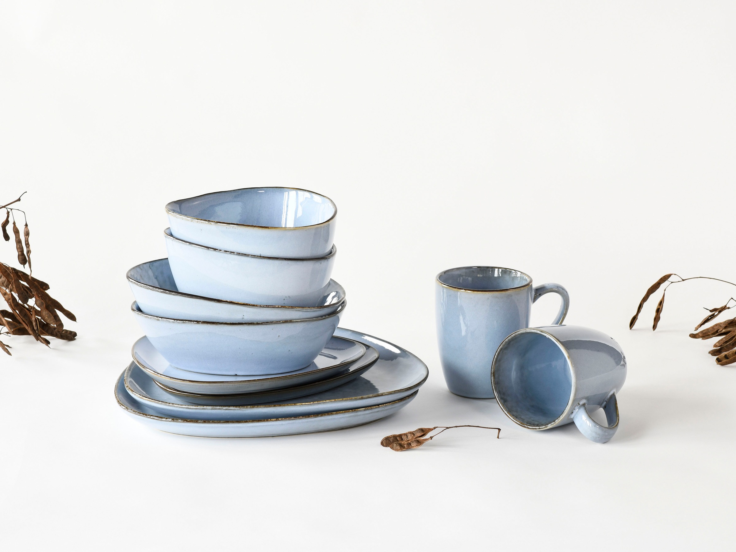 CreaTable Kombiservice »Cloudy«, (Set, 10 tlg., Kaffeeservice und Tafelserv günstig online kaufen