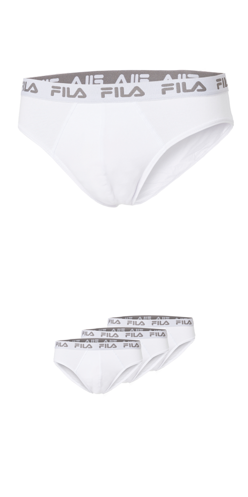 Fila Slip »MAN BRIEF«, (3er Pack), elastischer Logobund