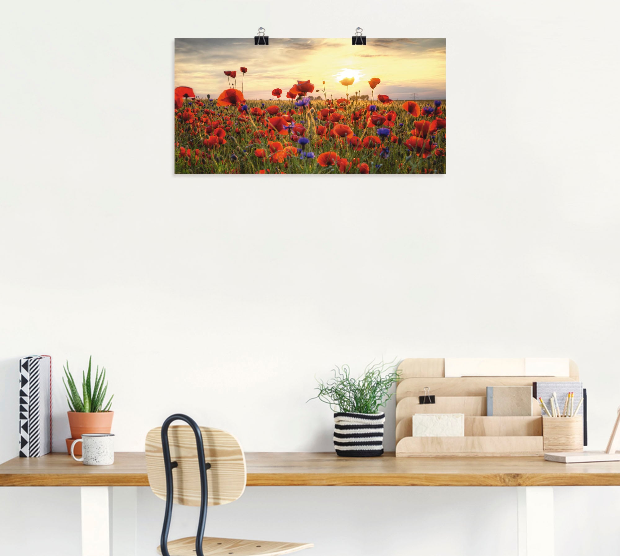 Artland Wandbild »Mohnblumen« Blumen 1 Stk. tlg. als Alubild, Leinwandbild, Poster in verschied. Größen