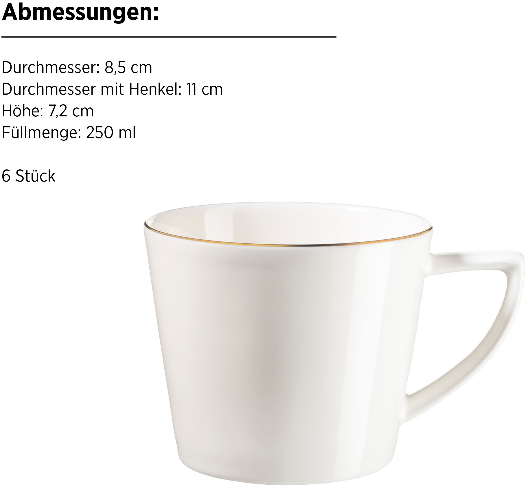 MÄSER Kaffeeservice »SITA, Kaffeeservice, Porzellan«, (Set, 18 tlg.), Geschirr-Set, Service