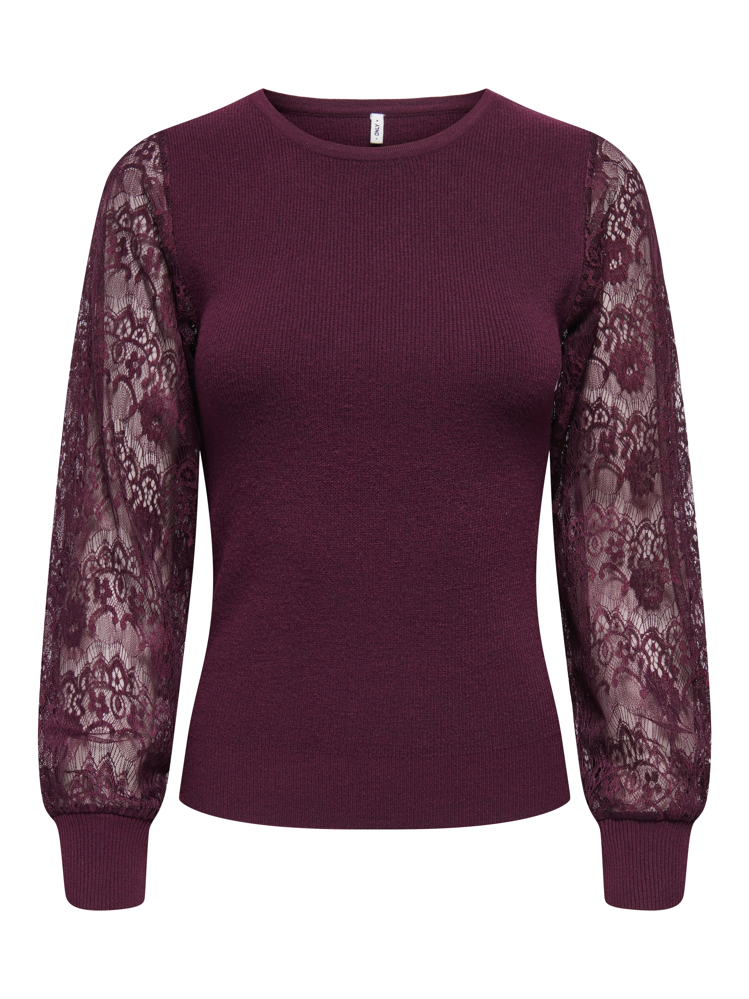 ONLY Rundhalspullover »ONLPERRY LIFE LS MIX O-NECK KNT«