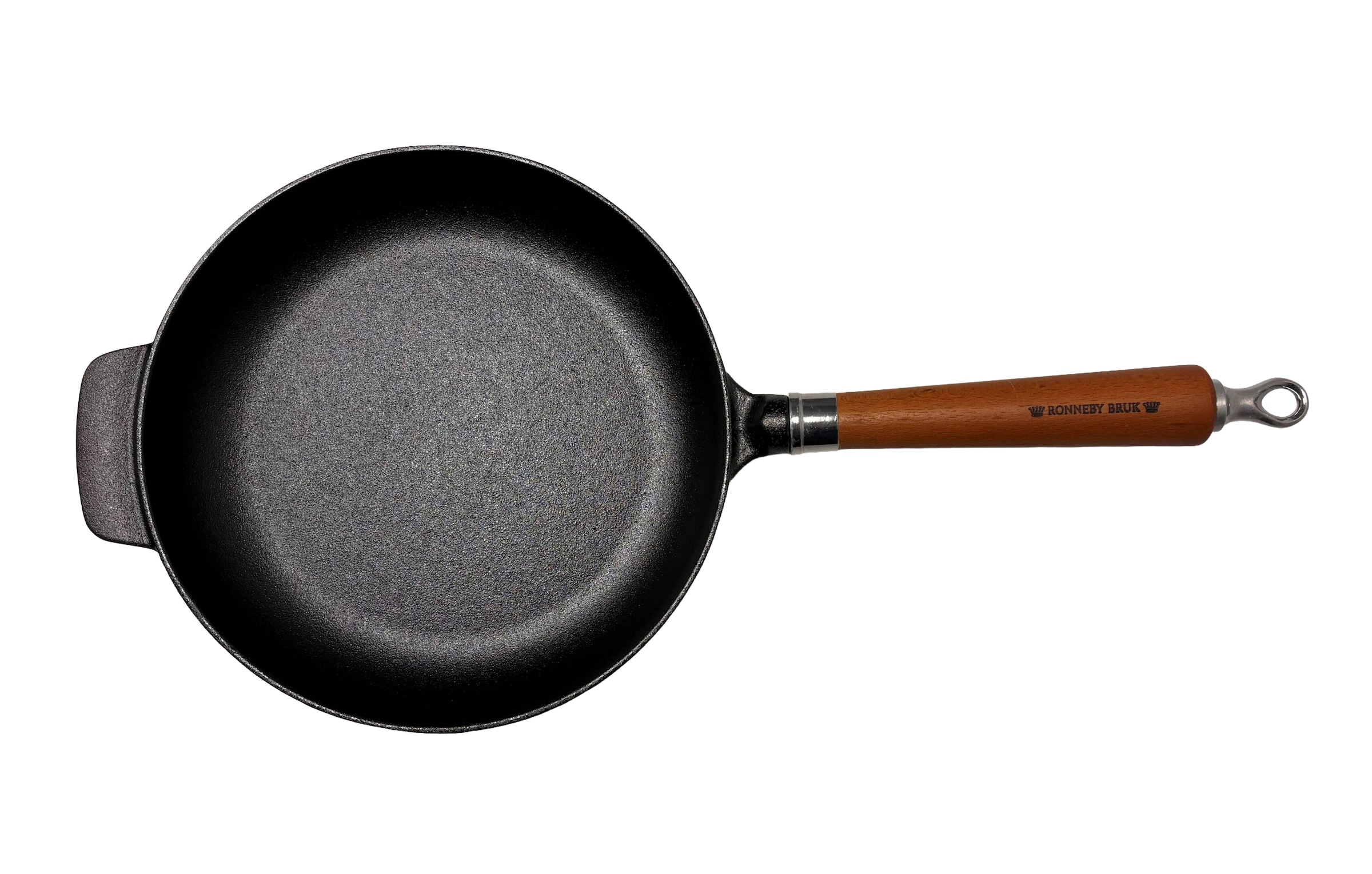 Ronneby Bruk Bratpfanne »Maestro, hoch, mit Holzgriff & Gegengriff« Gusseisen 1 tlg.