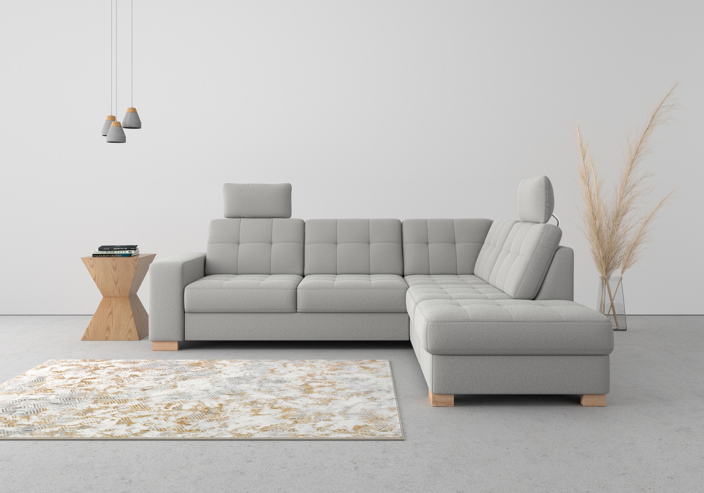 sit&more Ecksofa "Quincy L-Form", wahlweise mit Bettfunktion und Bettkasten günstig online kaufen