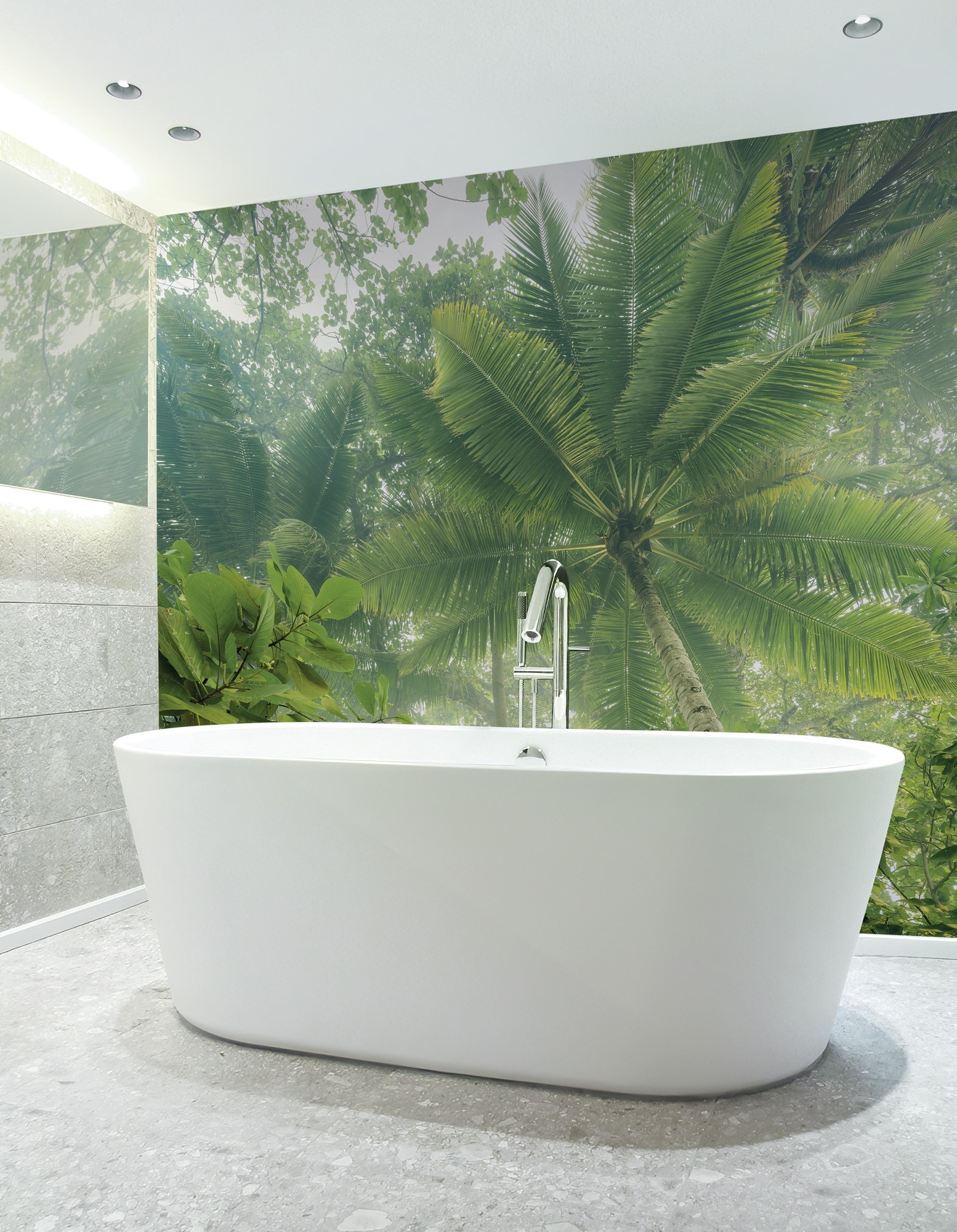 Komar Fototapete »Digitaldruck Vlies -  Climber Canopy - Größe 300 x 250 cm« bedruckt | geblümt | gemustert | tropisch glatt Wohnzimmer, Schlafzimmer