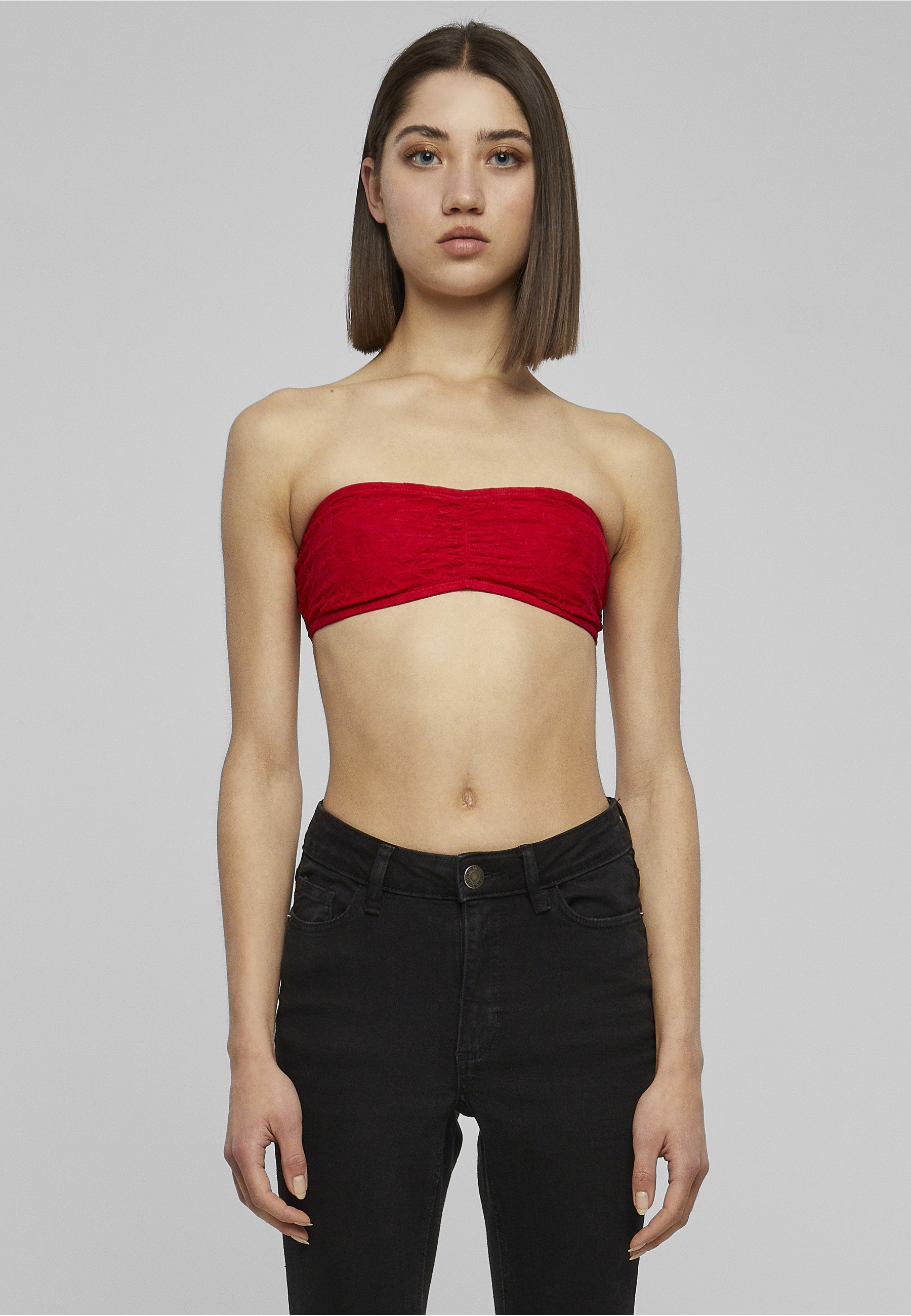 URBAN CLASSICS Sport-BH »Urban Classics Damen Ladies Laces Bandeau«