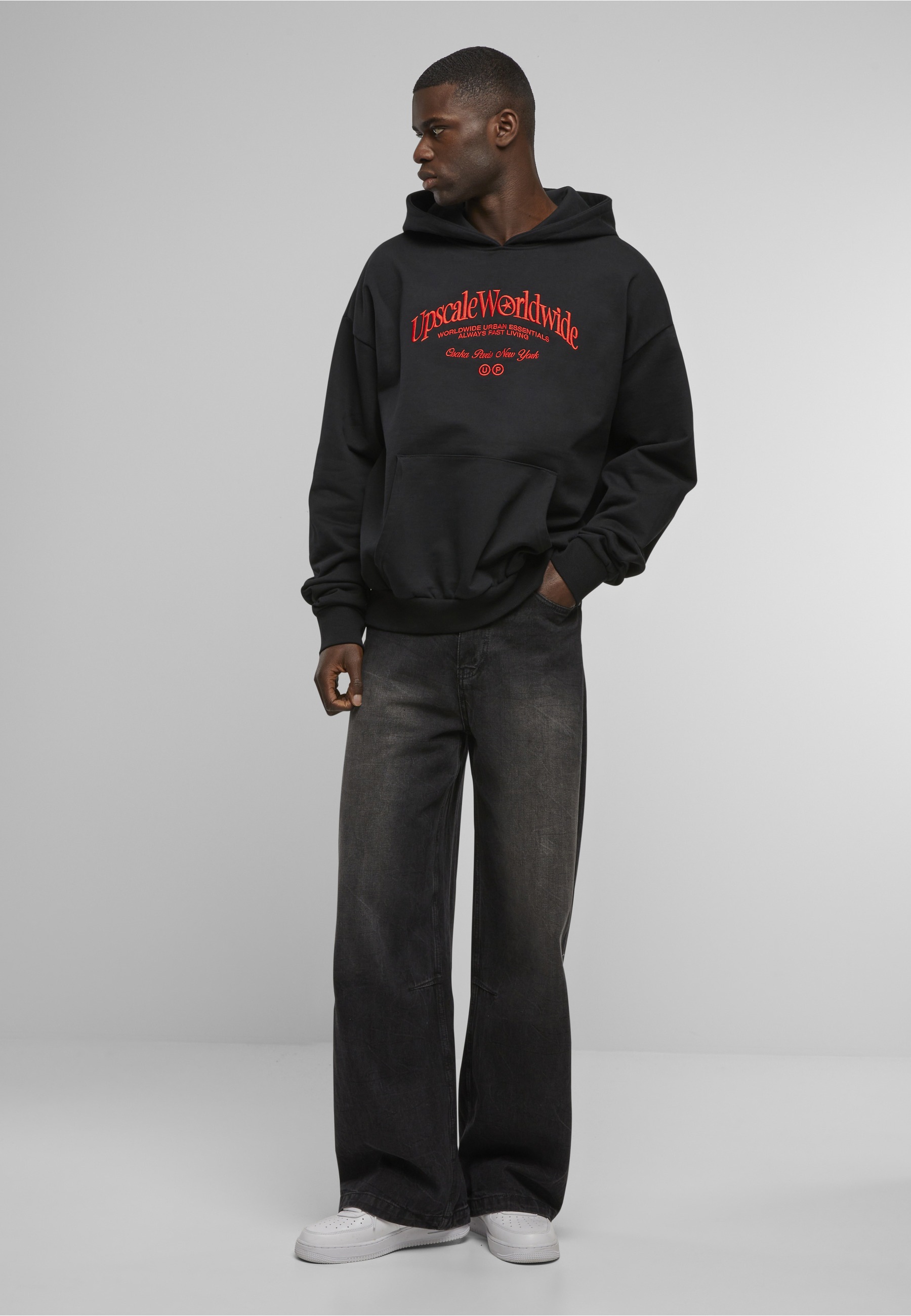 Upscale by Mister Tee Kapuzenpullover »Upscale by Mister Tee Upscale World Wide Heavy Oversize Hoody« 1 Stk.