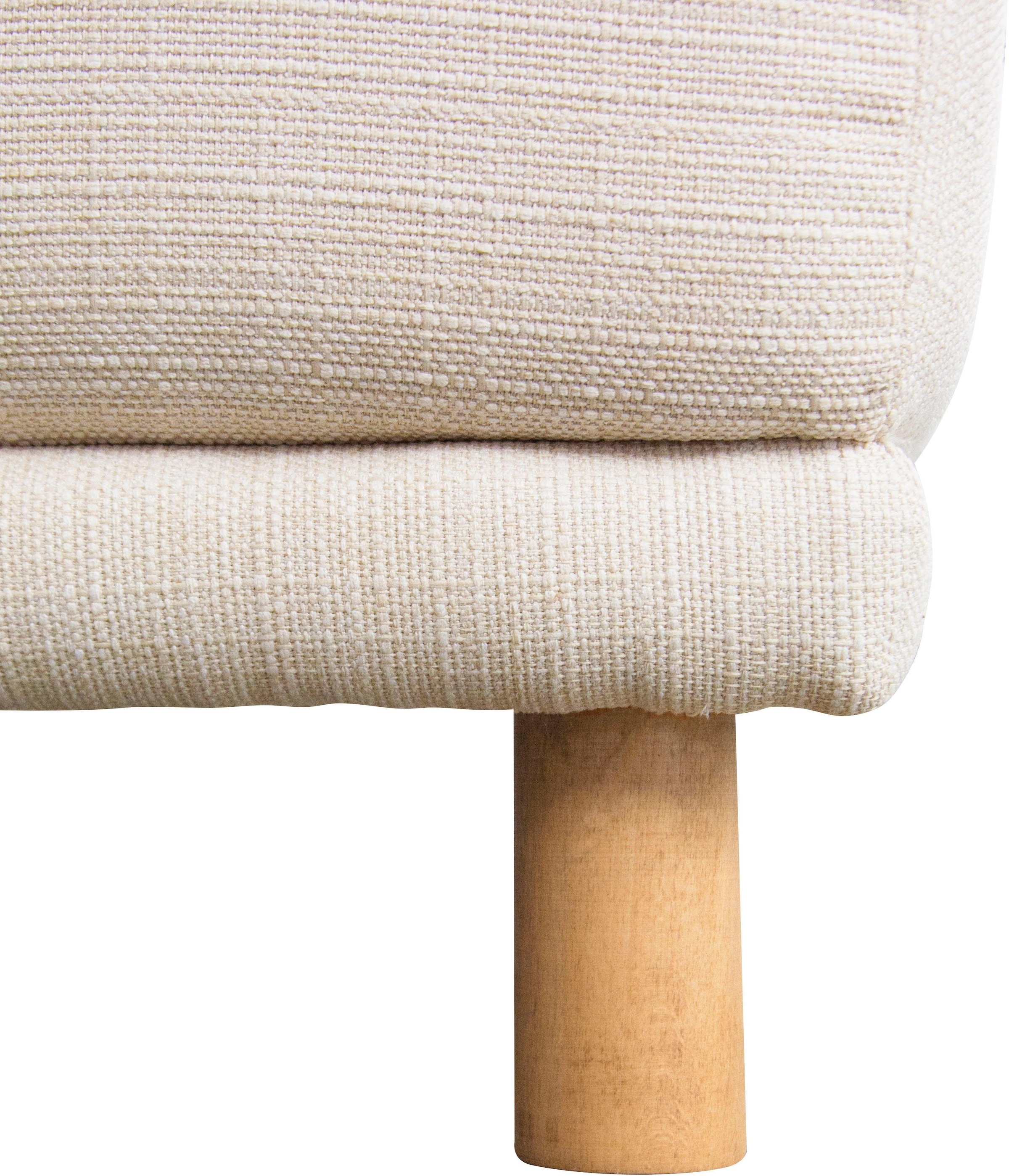 andas Ecksofa »Maroon L-Form«, in skandinavischem Design, mit losen Kissen
