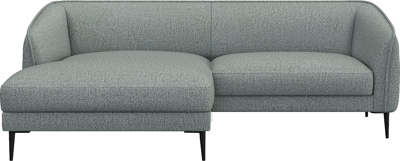 FLEXLUX Ecksofa »Belle Designsofa, bequem durch Kaltschaum im Sitz«, Skandi günstig online kaufen
