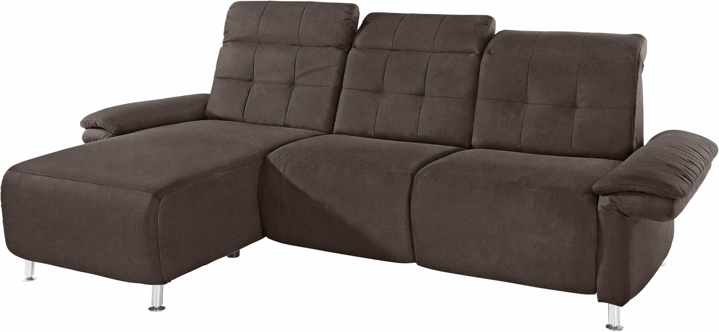 Places of Style Ecksofa »Manhattan L-Form«, 2 Sitze mit elektrischer Relaxfunktion, verstellbare Armlehnen