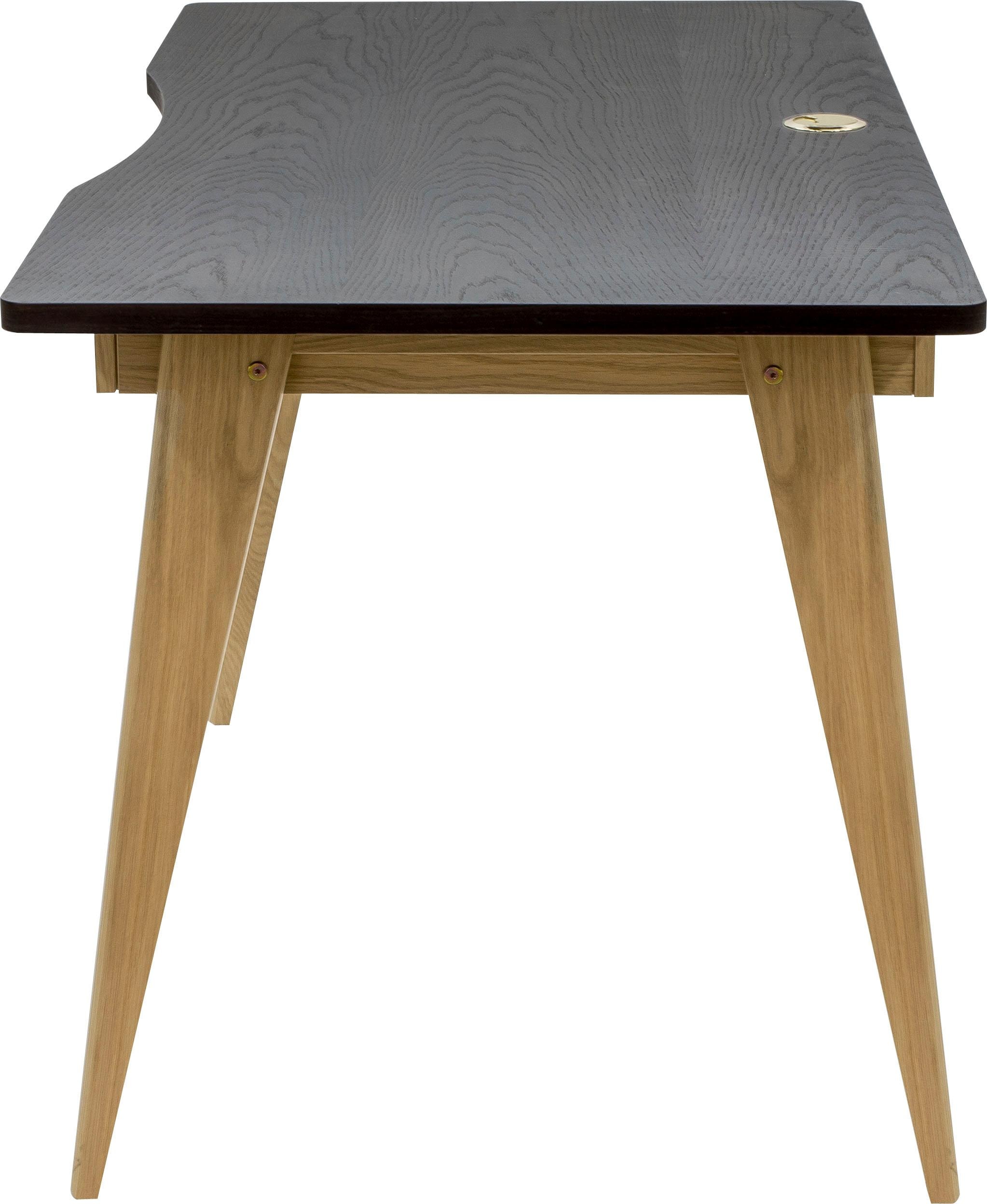 Woodman Schreibtisch »Peer«, im skandinavian Design, Tischbeine aus massiver Eiche