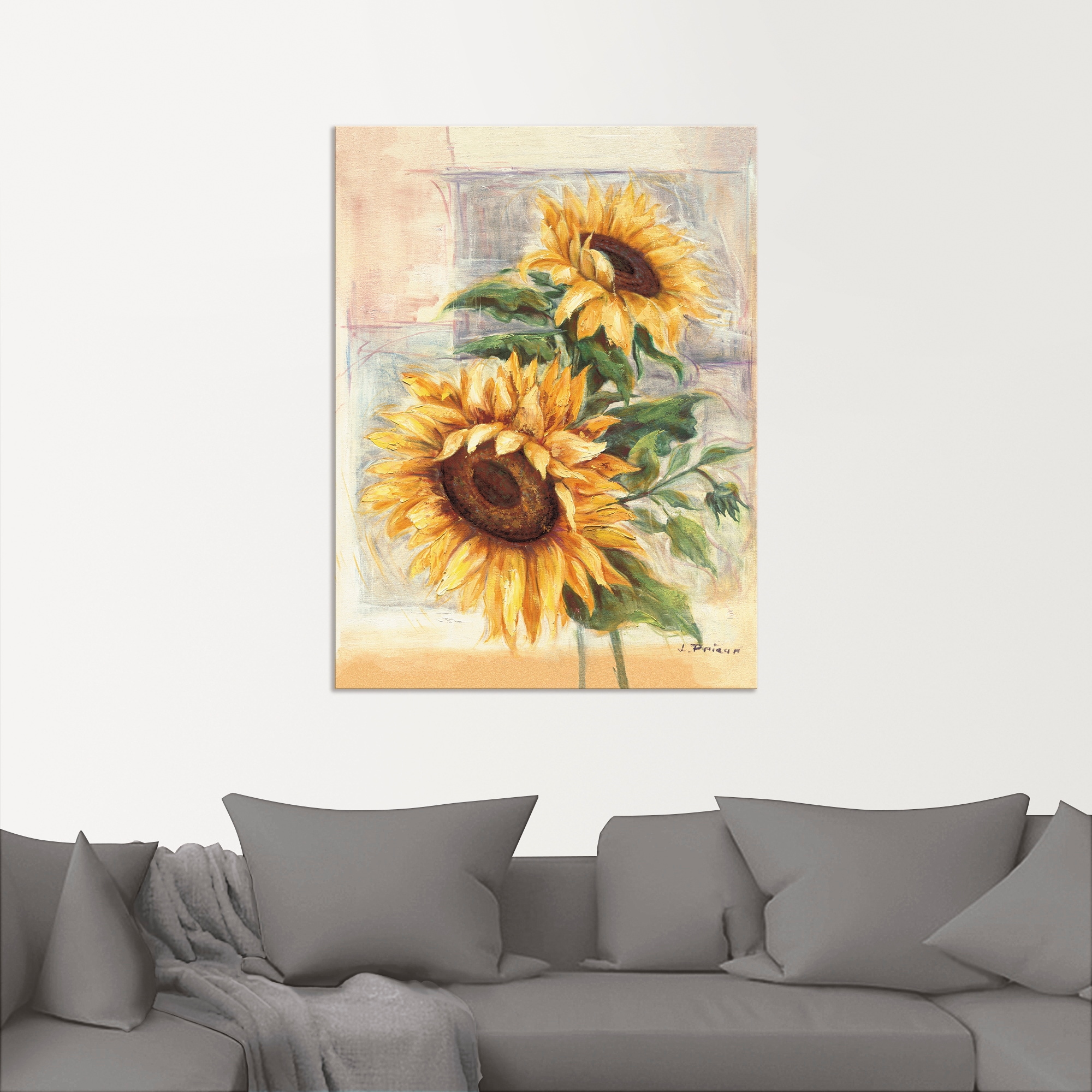 Artland Wandbild »Sonnenblumen II«, Blumen, (1 St.), als Alubild, Outdoorbi günstig online kaufen