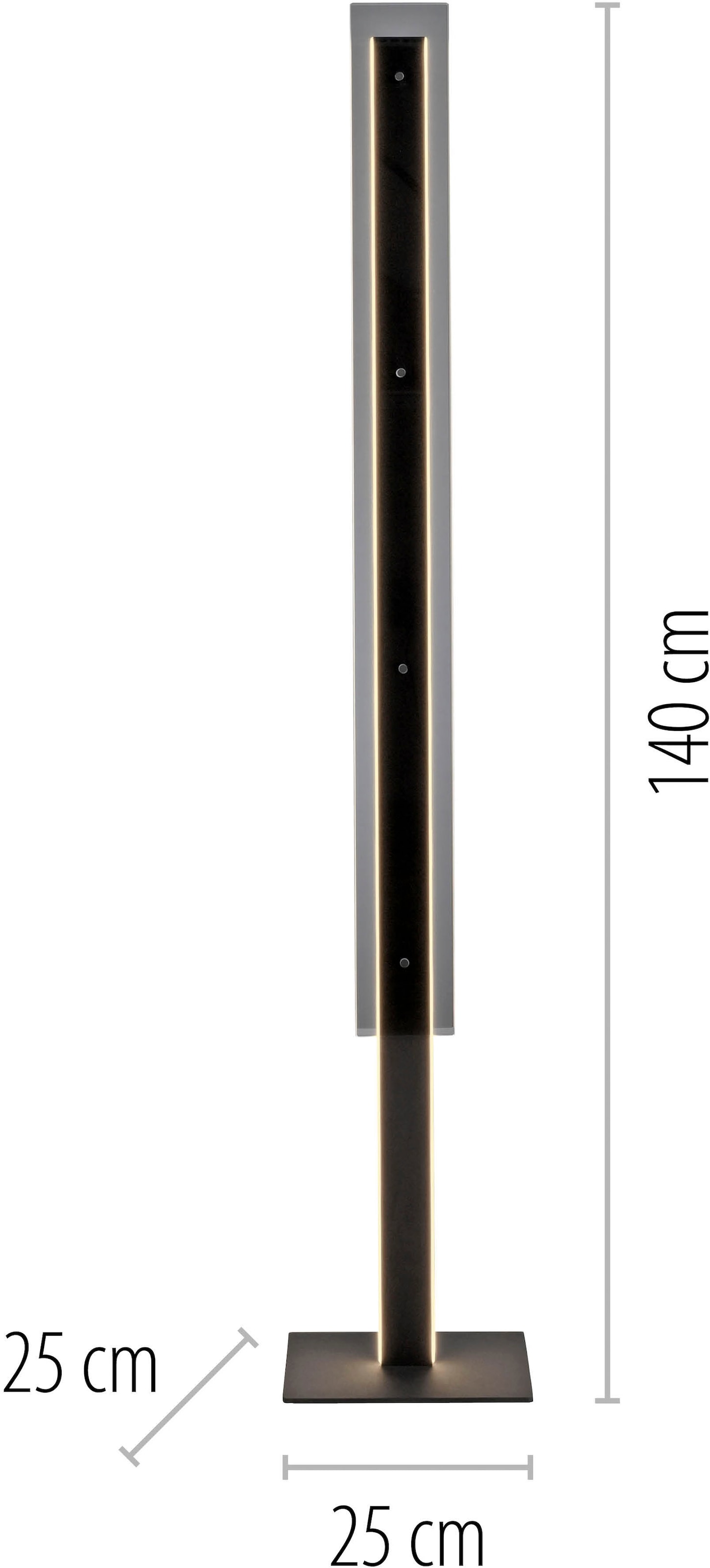 SCHÖNER WOHNEN-Kollektion LED Stehlampe »LENA« LED-Board 1 Stk. Warmweiß SCHÖNER WOHNEN Kollektion, Schnurdimmer, Memoryfunktion