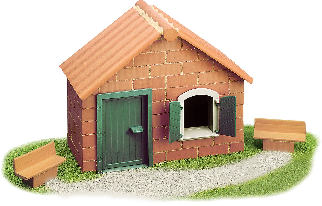2. Bild von teifoc Steinbaukasten »Haus mit Dachplatte«, (110 St.)