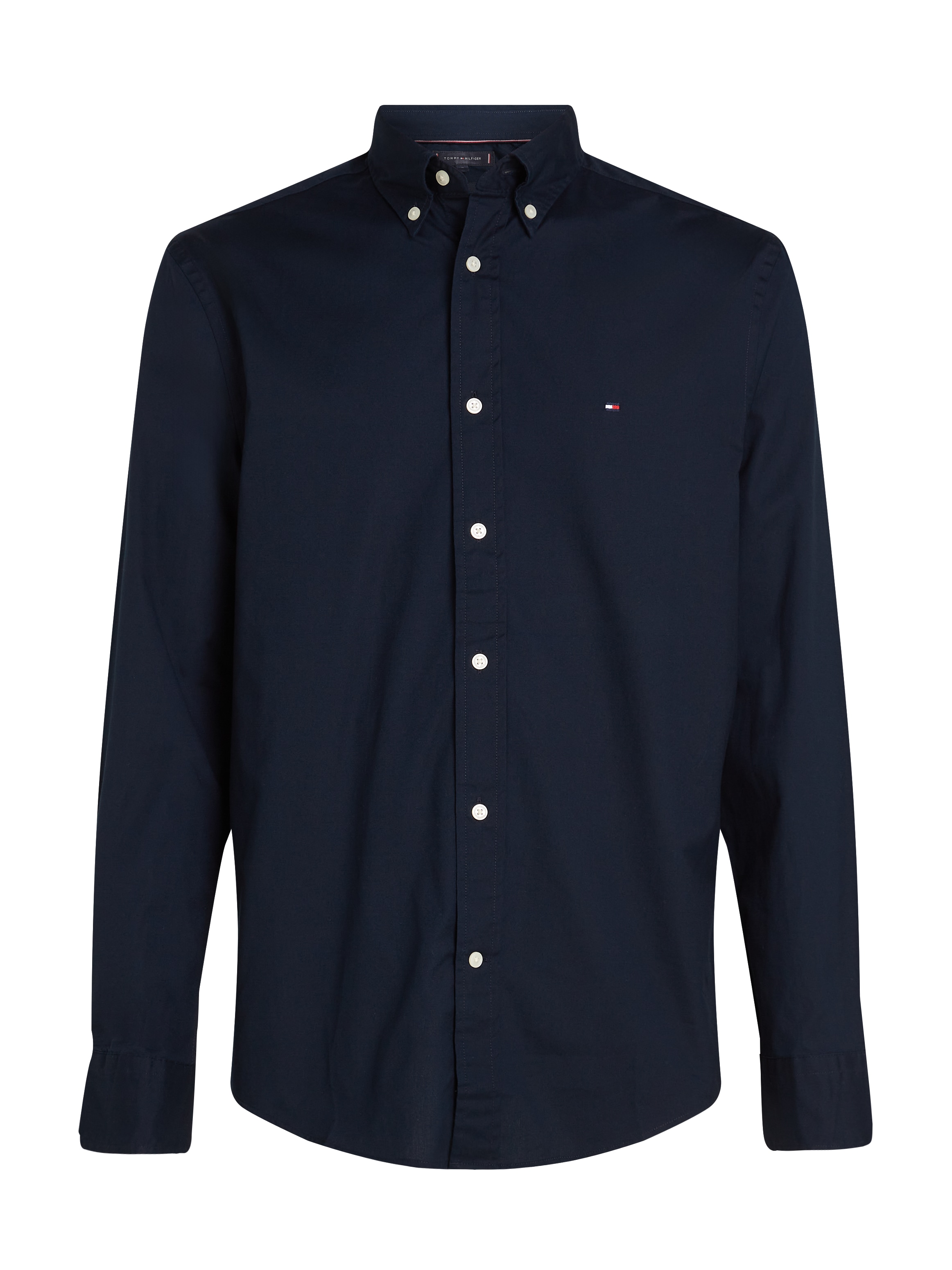 Tommy Hilfiger Langarmhemd »CORE FLEX POPLIN SOLID RF SHIRT«