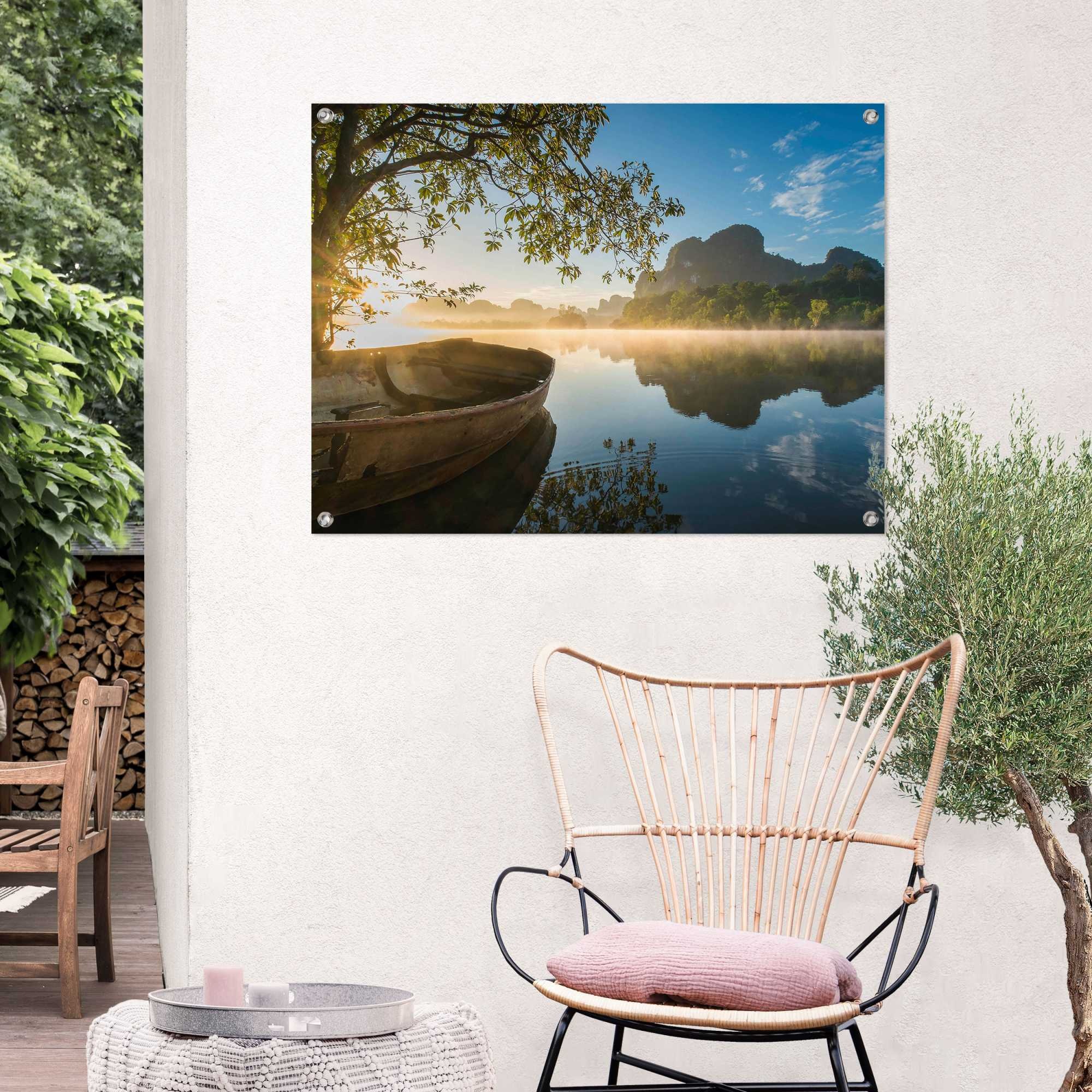Reinders! Poster »Boot auf dem See«, Outdoor für Garten oder Balkon