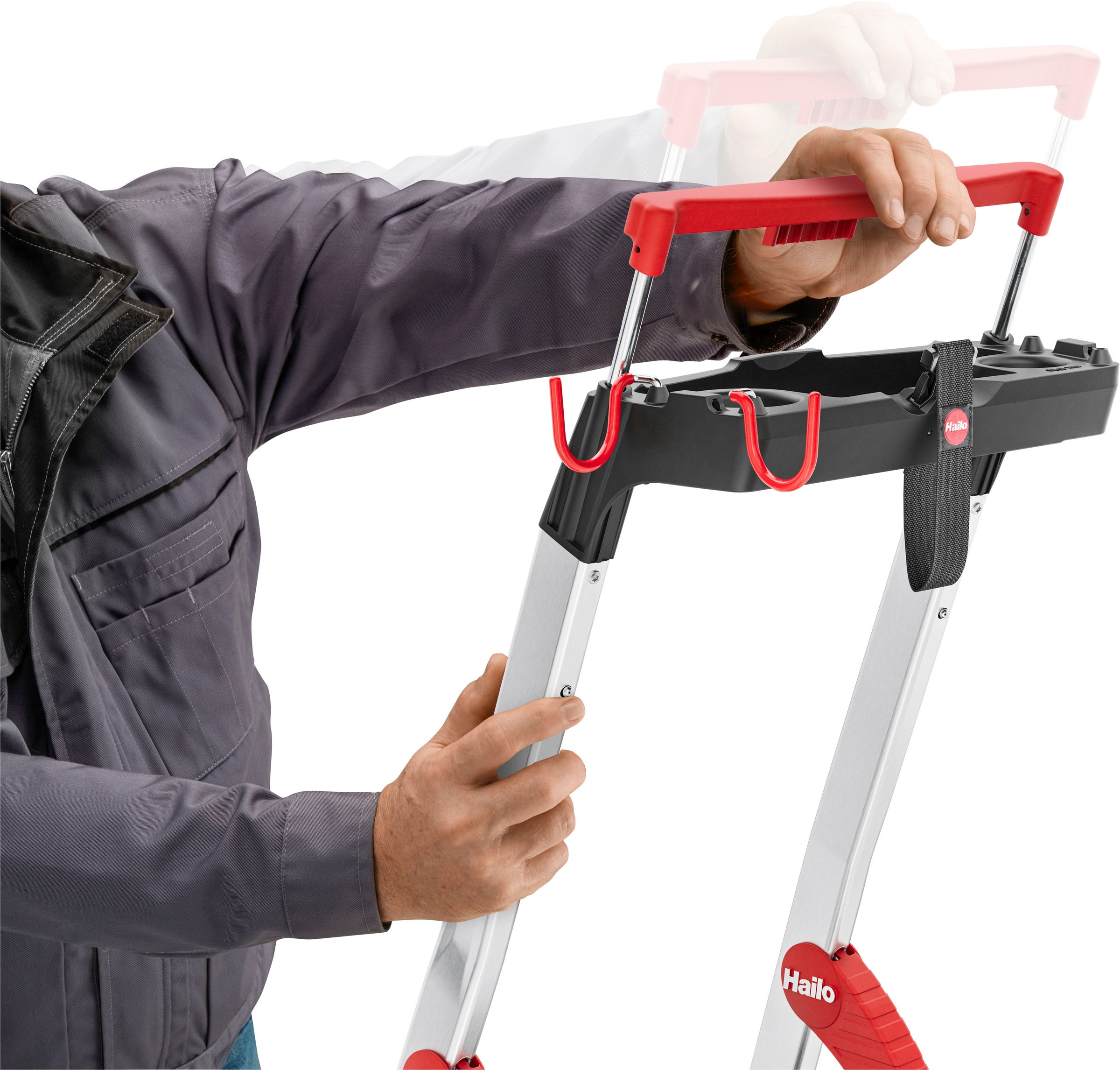 Hailo Stehleiter »L100 TopLine« Alu-Sicherheits-Stehleiter  7 Stufen