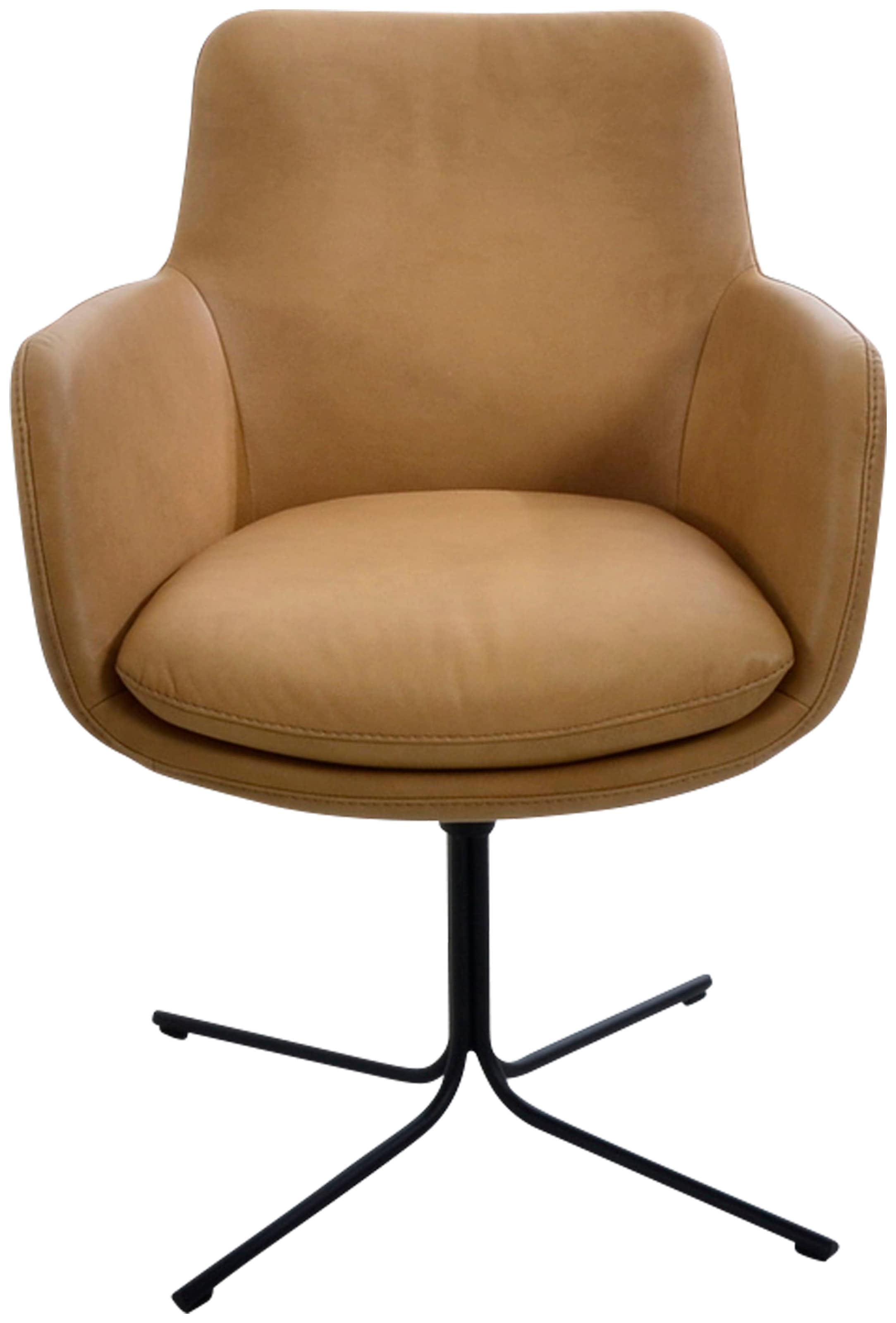 K+W Komfort & Wohnen Drehstuhl »Pego« () filigranem 4-Fuß-Gestell in schwar günstig online kaufen