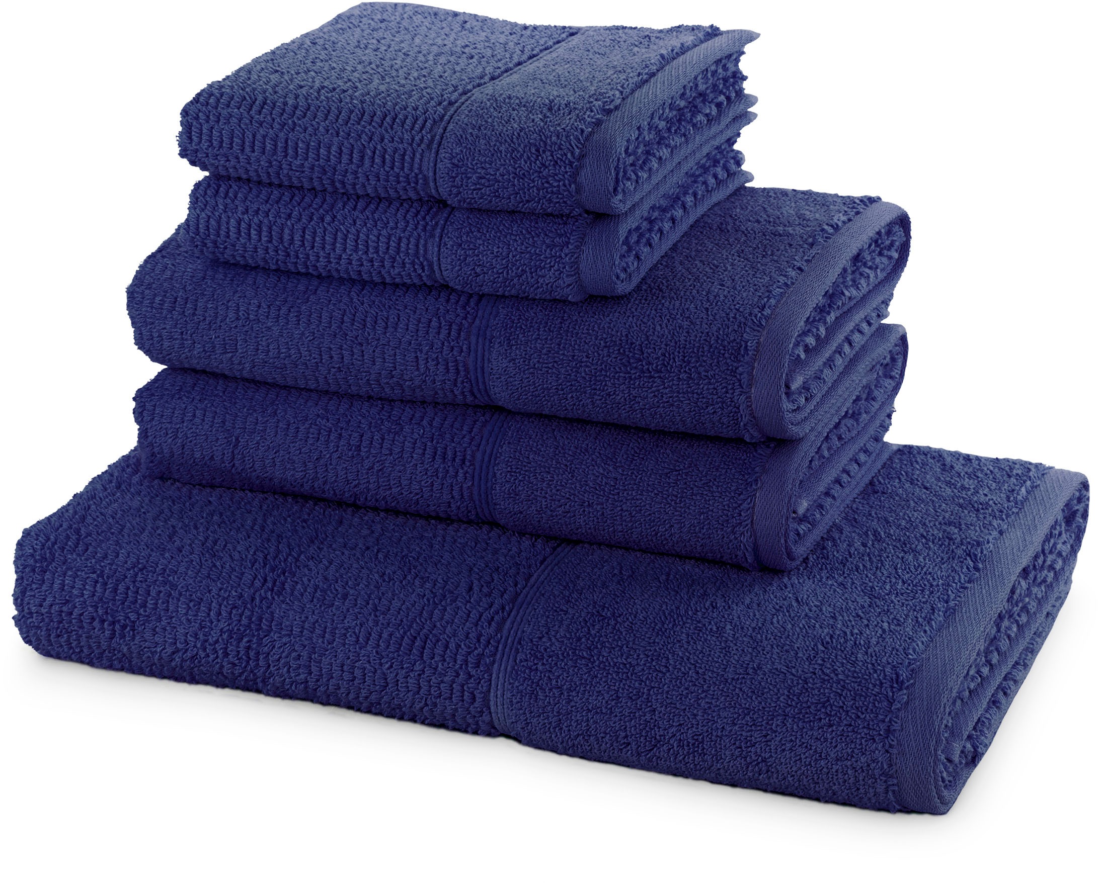 Möve for frottana Handtuch Set »Pearl« 5tlg.-Set 2xGästehandtuch 30/50,2xHandtuch 50/100,1xBadetuch 67/140 grün Obermaterial: 100% Baumwolle 