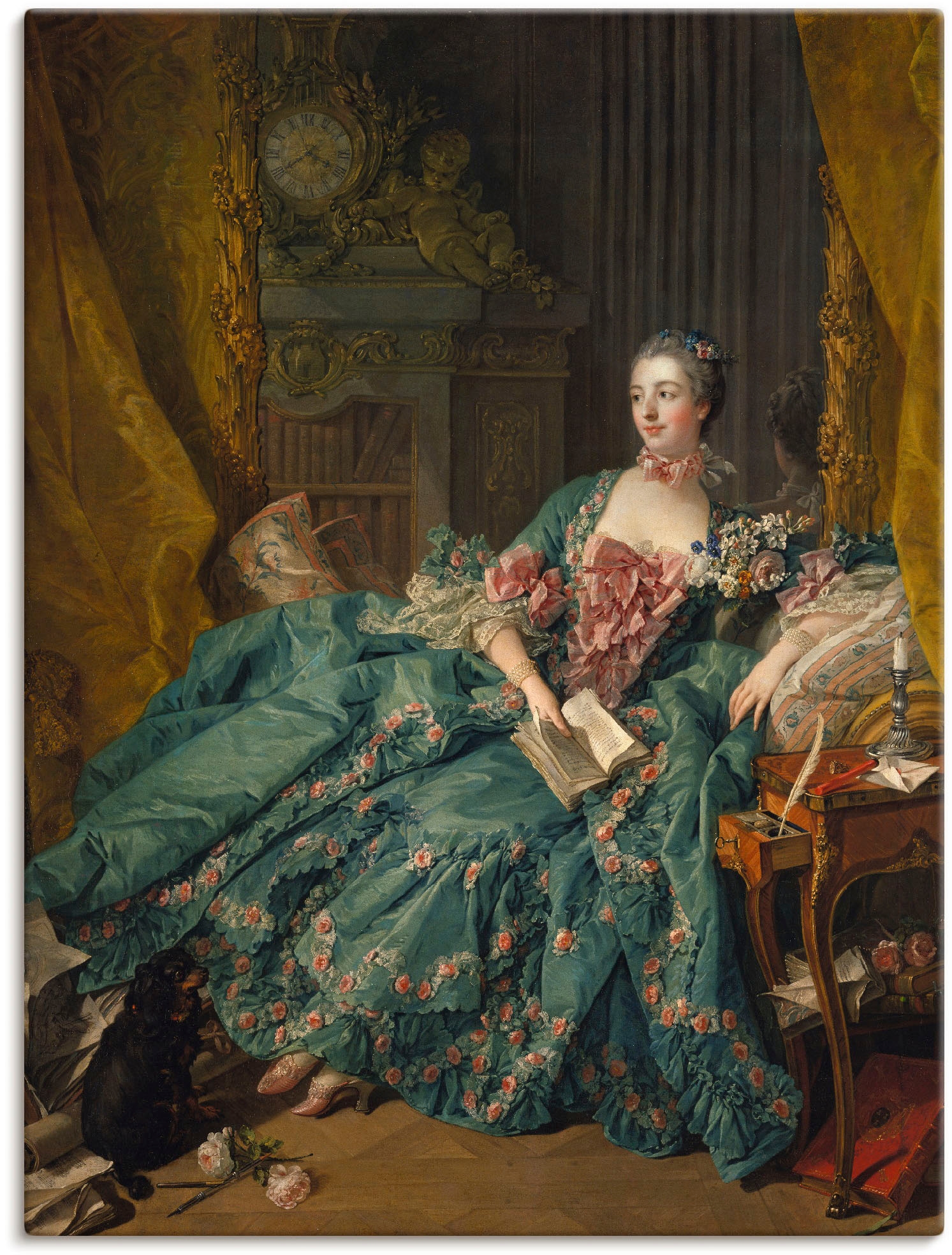 Artland Wandbild "Bildnis der Marquise de Pompadour. 1756", Frau, (1 St.), günstig online kaufen