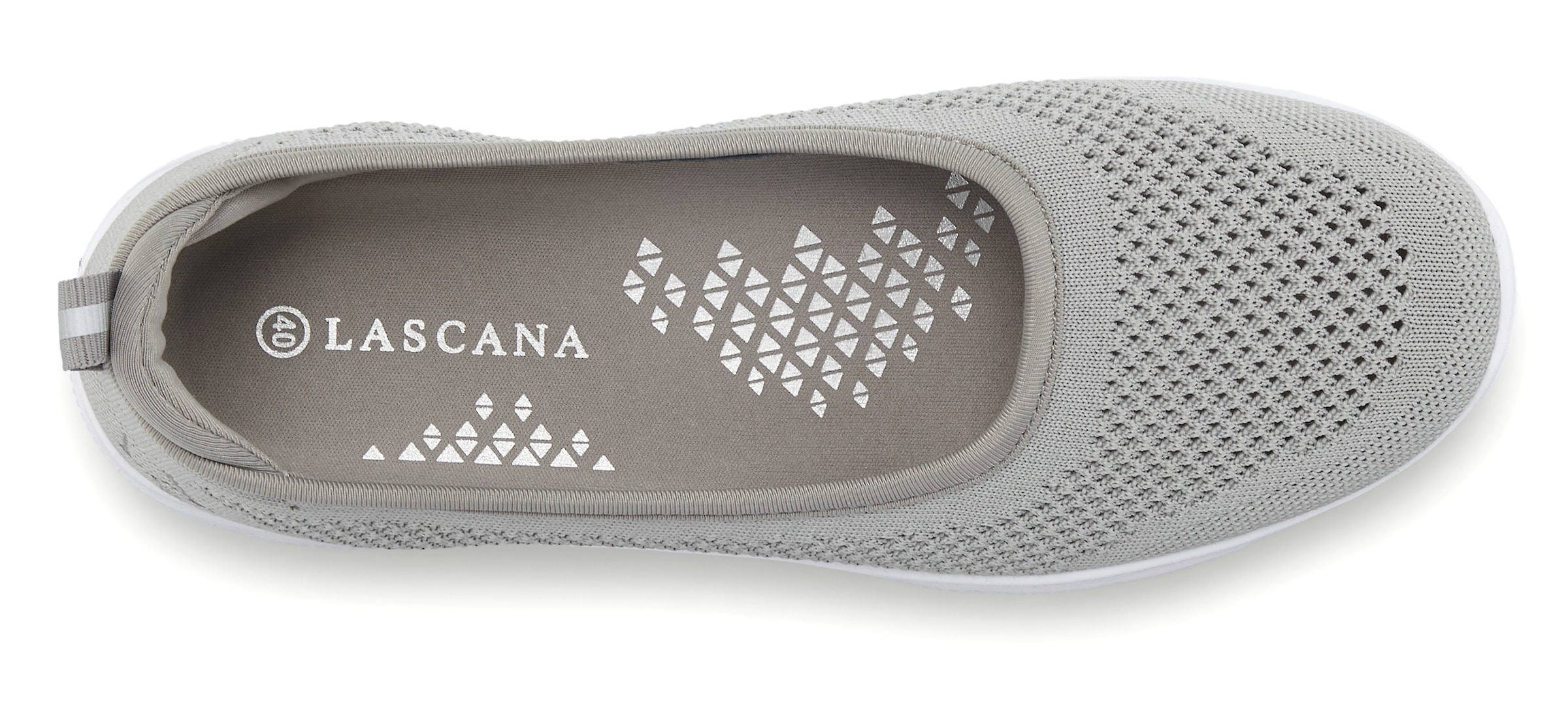 LASCANA Sneaker Ballerinas, ultraleichter Slipper, Freizeitschuh zum Reinschlüpfen VEGAN