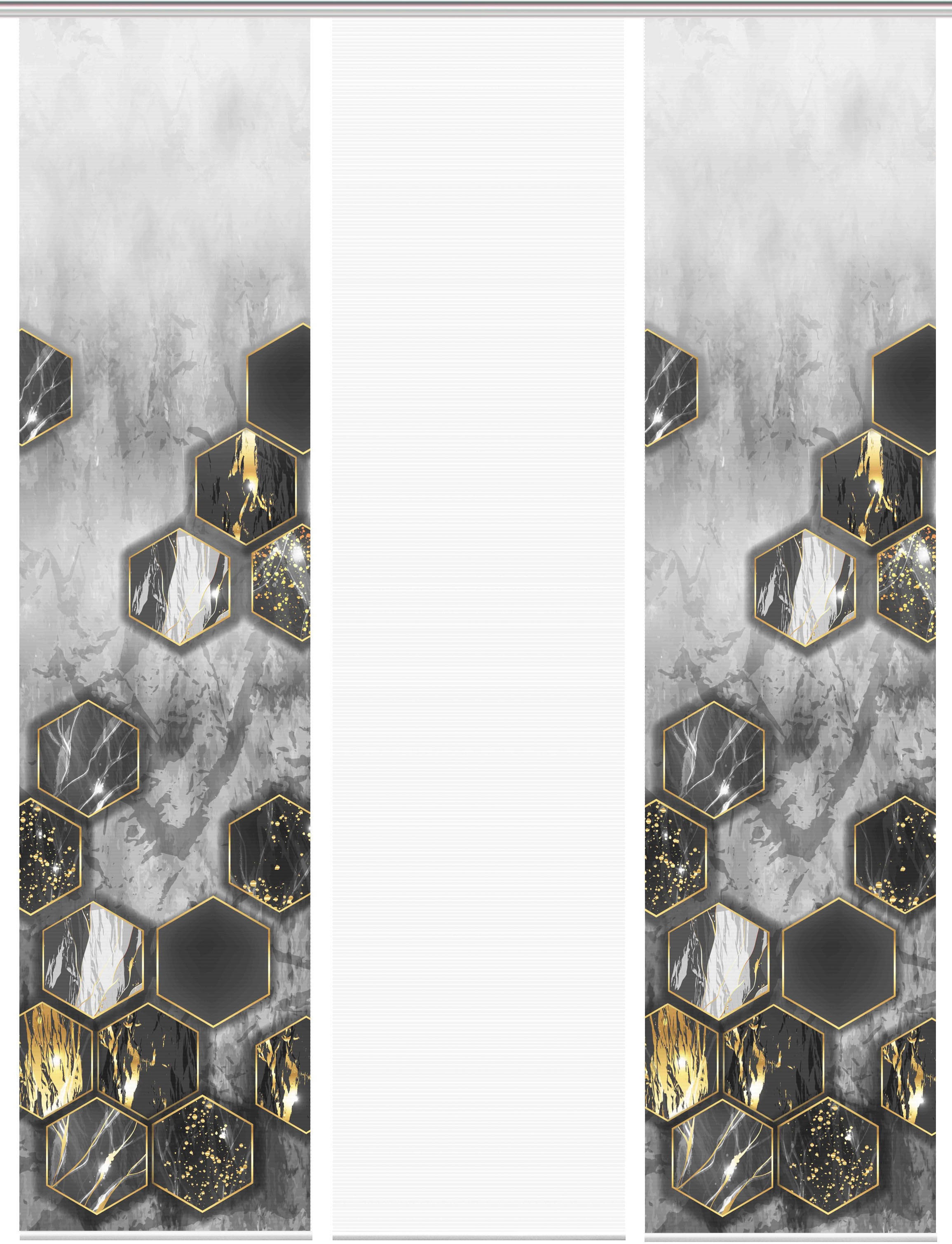 Vision S Schiebegardine »LAYON 3er SET« Paneelwagen 3 Stk. tlg. Schiebevorhang Digidruck 3er Set LAYON