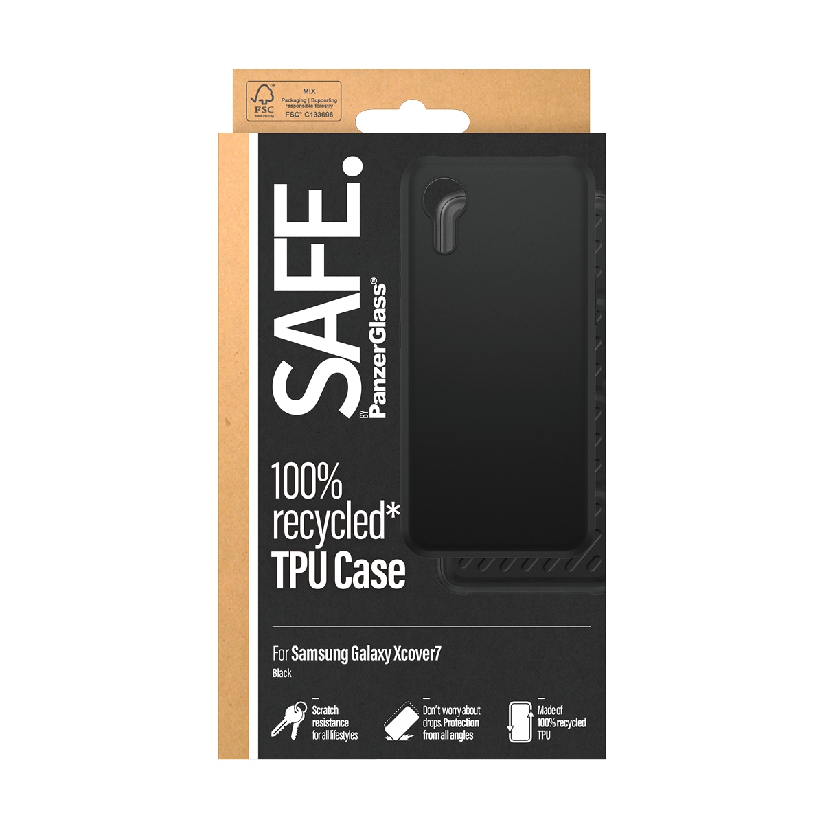 SAFE by PanzerGlass Handyhülle »TPU Case für Samsung Galaxy XCover7« Smartphones Backcover, Schutzhülle, Handyschutzhülle, Case, Schutzcase, stoßfest