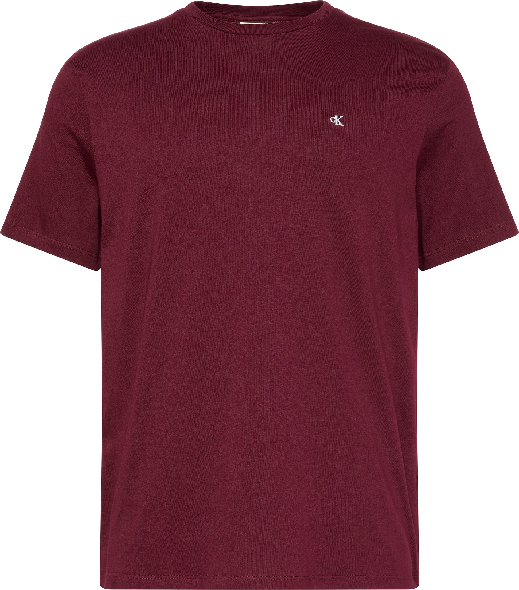 Calvin Klein Jeans T-Shirt »SS SMOOTH CTTN SOLID CREWNK TEE«, mit Logo
