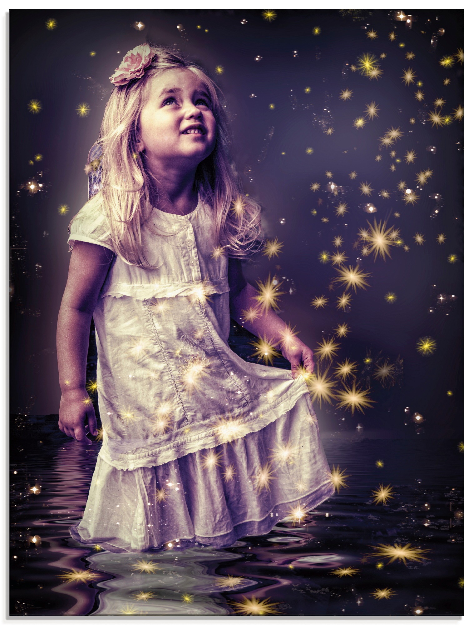 Artland Glasbild »Märchen - Sterntaler« Geschichten & Märchen 1 Stk. tlg. i günstig online kaufen