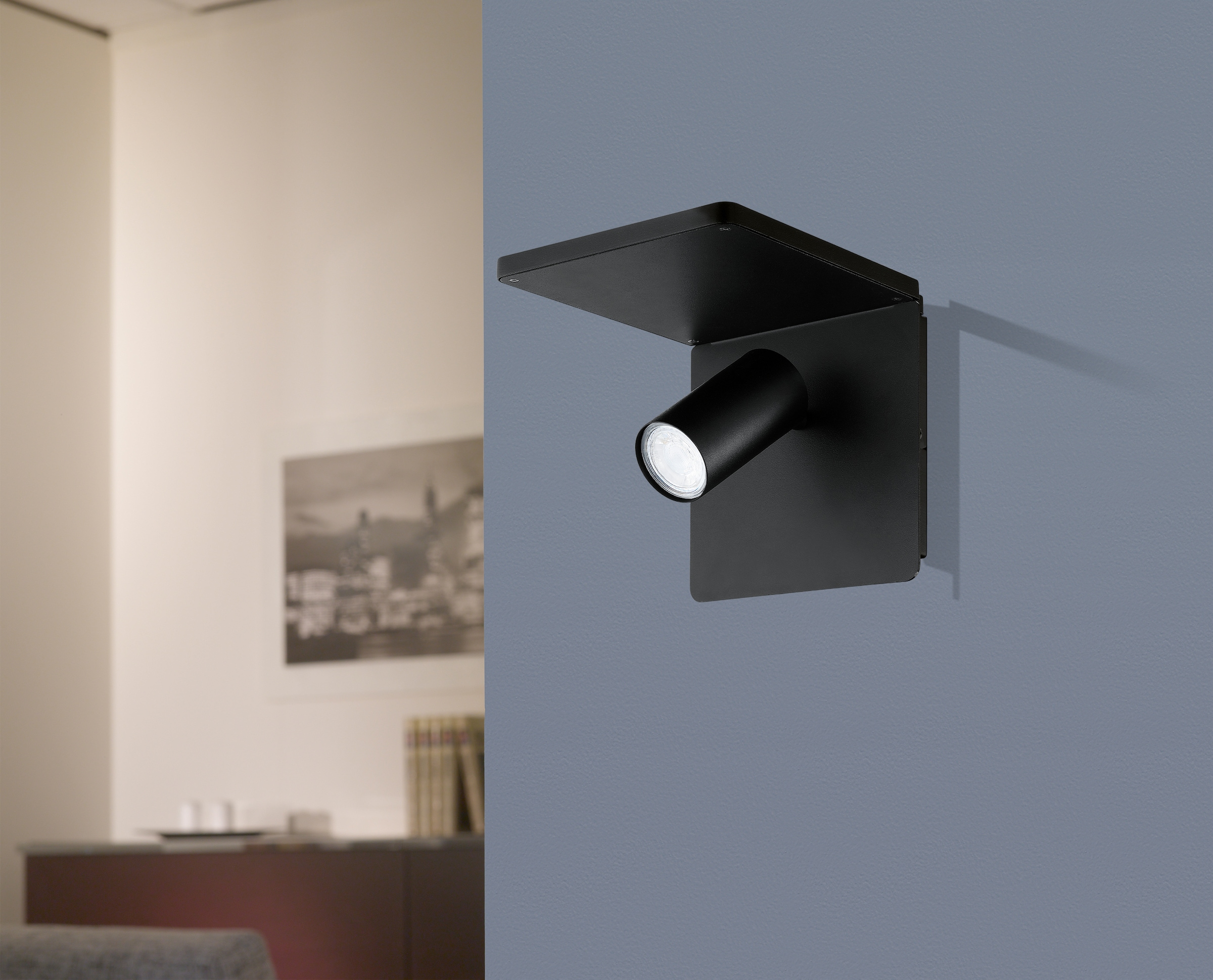 EGLO Wandleuchte »CIGLIE«, 1 flammig, Leuchtmittel GU10 | LED wechselbar, QI-charger