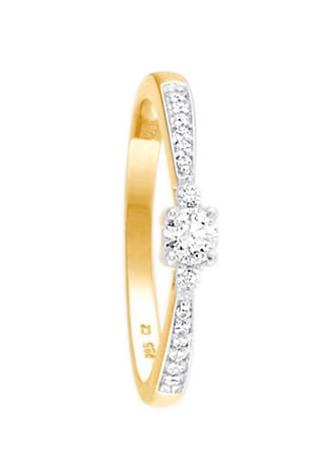 Firetti Diamantring »Schmuck im Online-Shop glitzernd«, Geschenk, mit Brillanten Fingerring bestellen