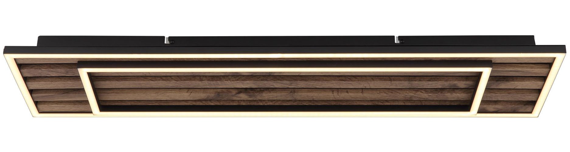 GLOBO LIGHTING LED Deckenleuchte »WOODY« LED-Modul 1 Stk. Warmweiß Deckenlampe, Wohnzimmer, Schlafzimmer, Design Lampe