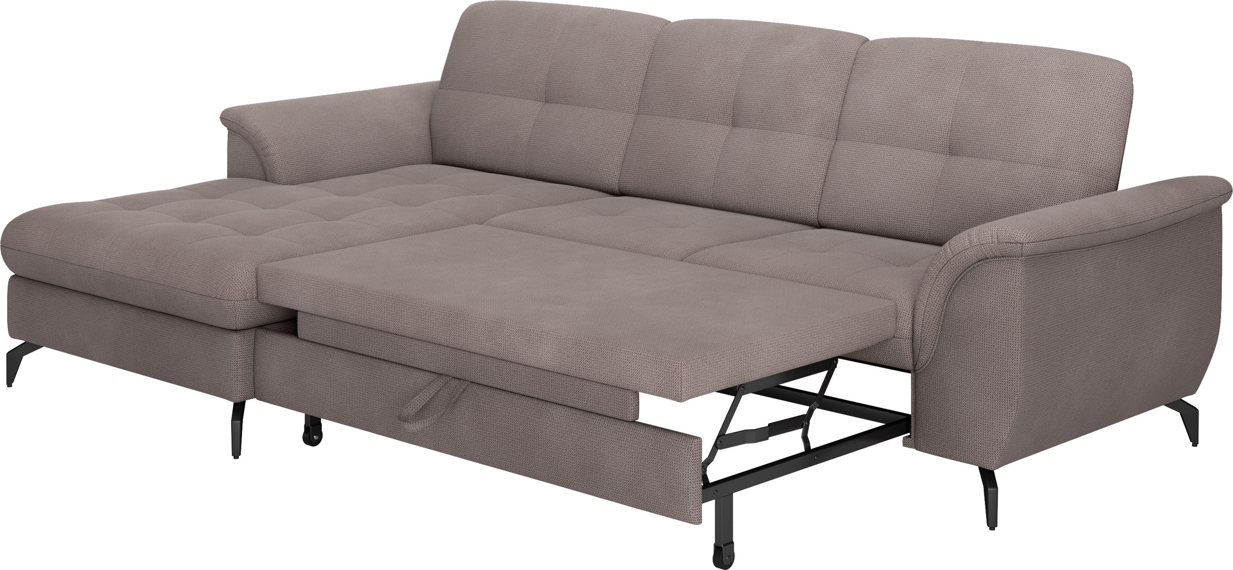 sit&more Ecksofa »Zora L-Form«, wahlweise mit Bettfunktion und Bettkasten