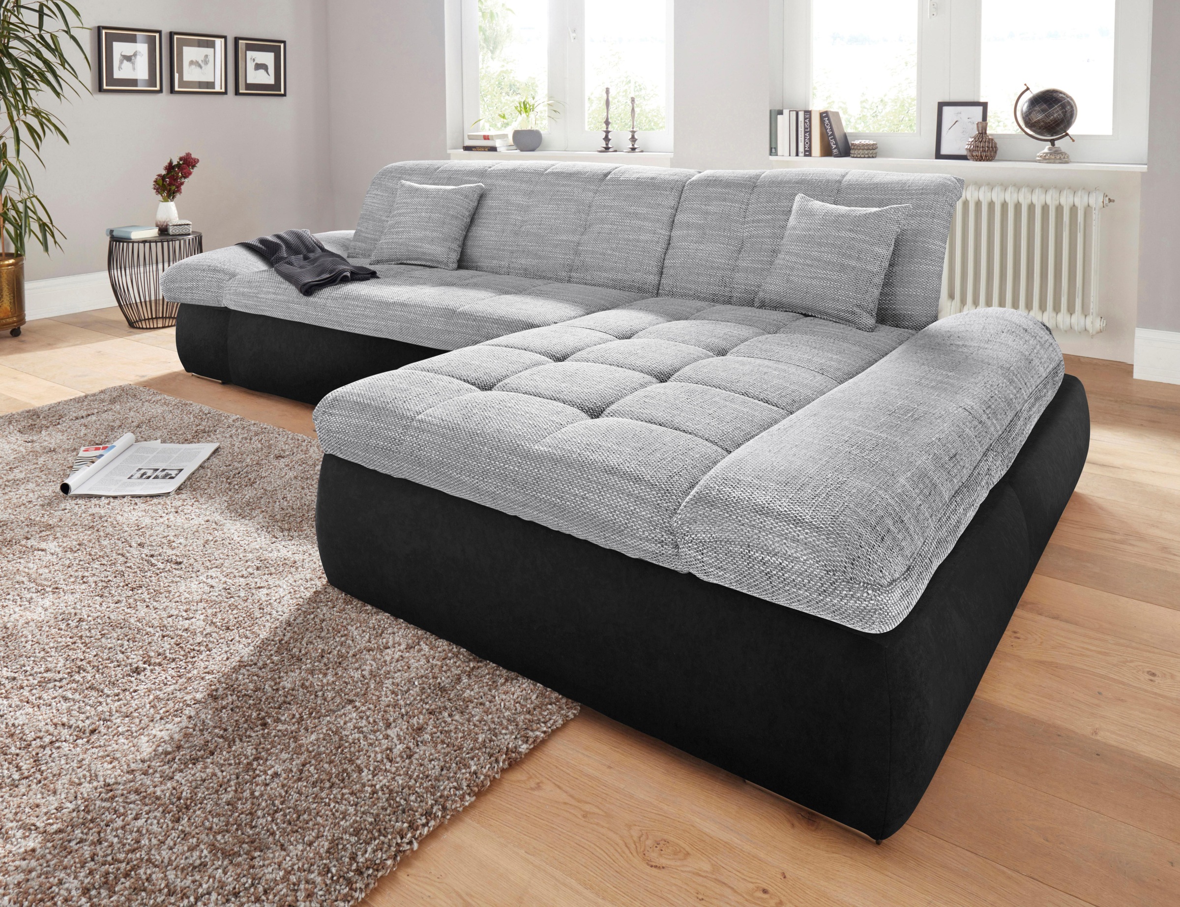 DOMO collection Ecksofa »PB Moric wahlweise mit Bettfunktion + Armteilverst günstig online kaufen