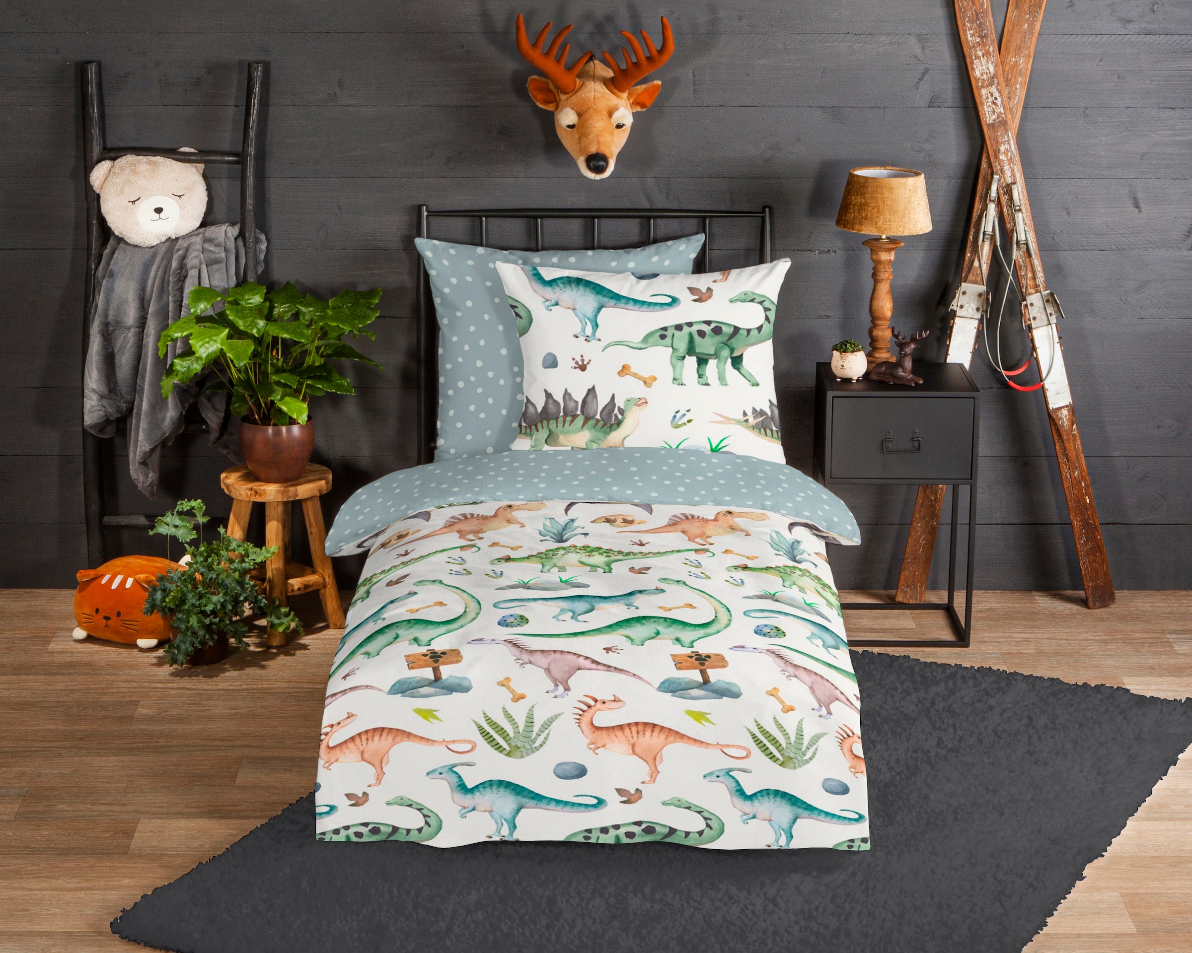 good morning Kinderbettwäsche »Didi«, Biber, 135x200, Warm, Weich, Wende, R günstig online kaufen