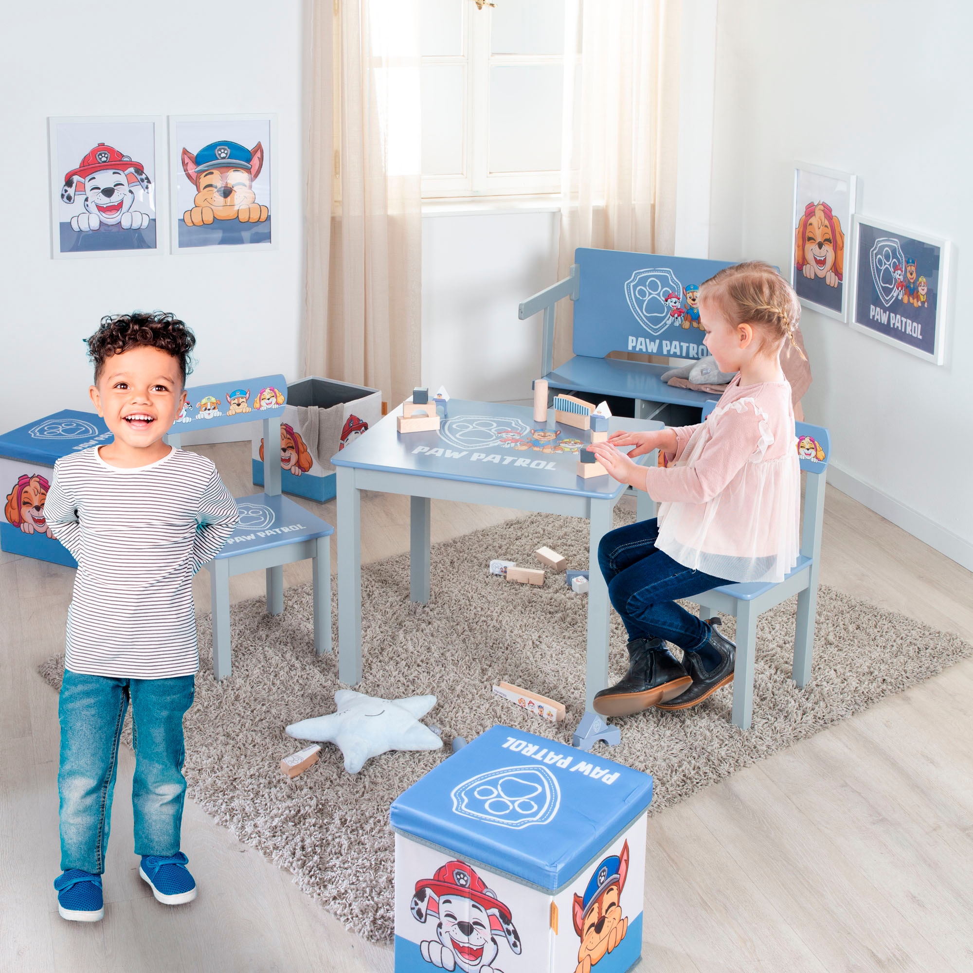 roba® Kindersitzgruppe »Paw Patrol«, (Set), mit Tisch und Stuhl