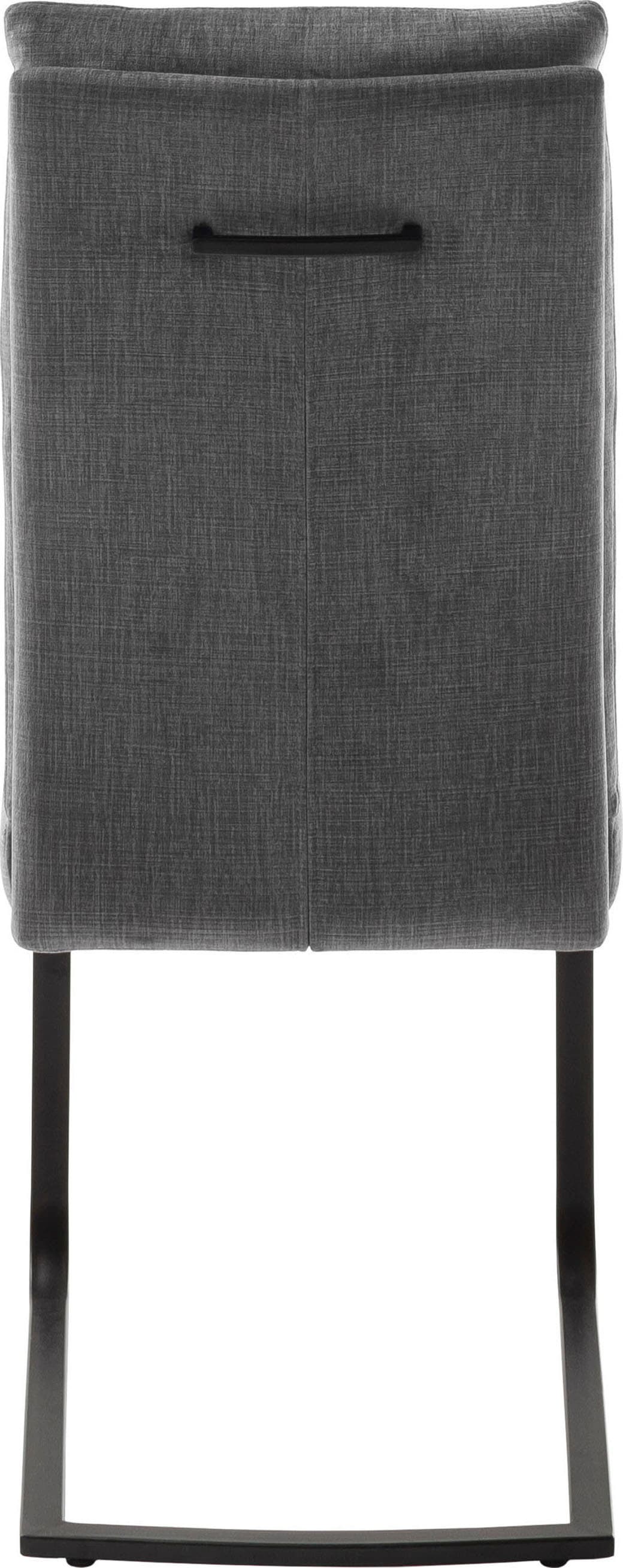 MCA furniture Freischwinger »Gibara Schwingstuhl 2er Set«, (Set), 2 St., Veloursstoff, Esszimmerstuhl,Nosag Federung im Sitz,Flachrohr,Belastbarkeit 140 kg
