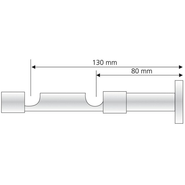 Liedeco Doppelträger, (1 St.), für Gardinenstangen Ø 16 mm auf Raten kaufen