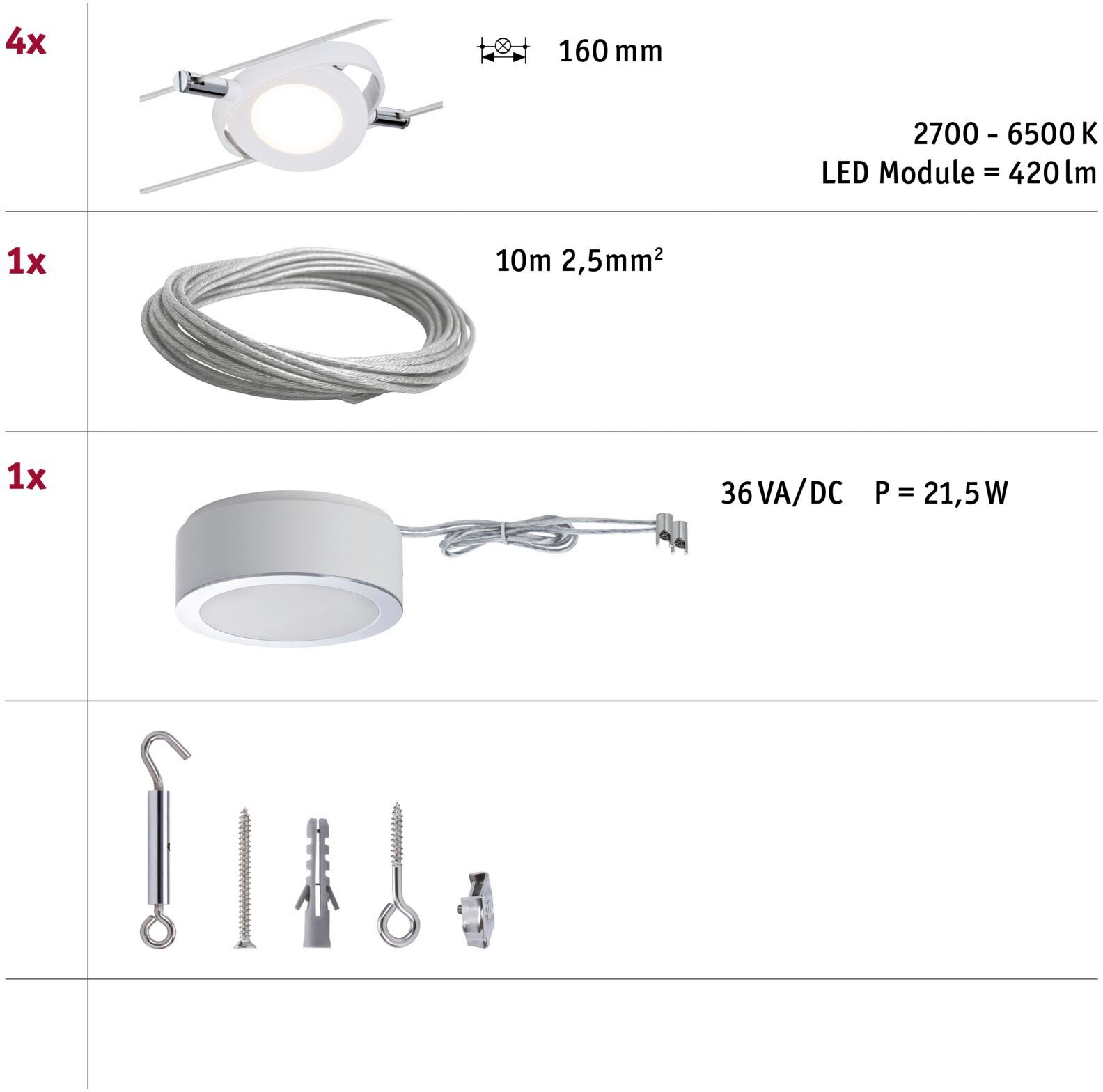 Paulmann LED Deckenleuchte »RoundMac«, 4 flammig günstig online kaufen