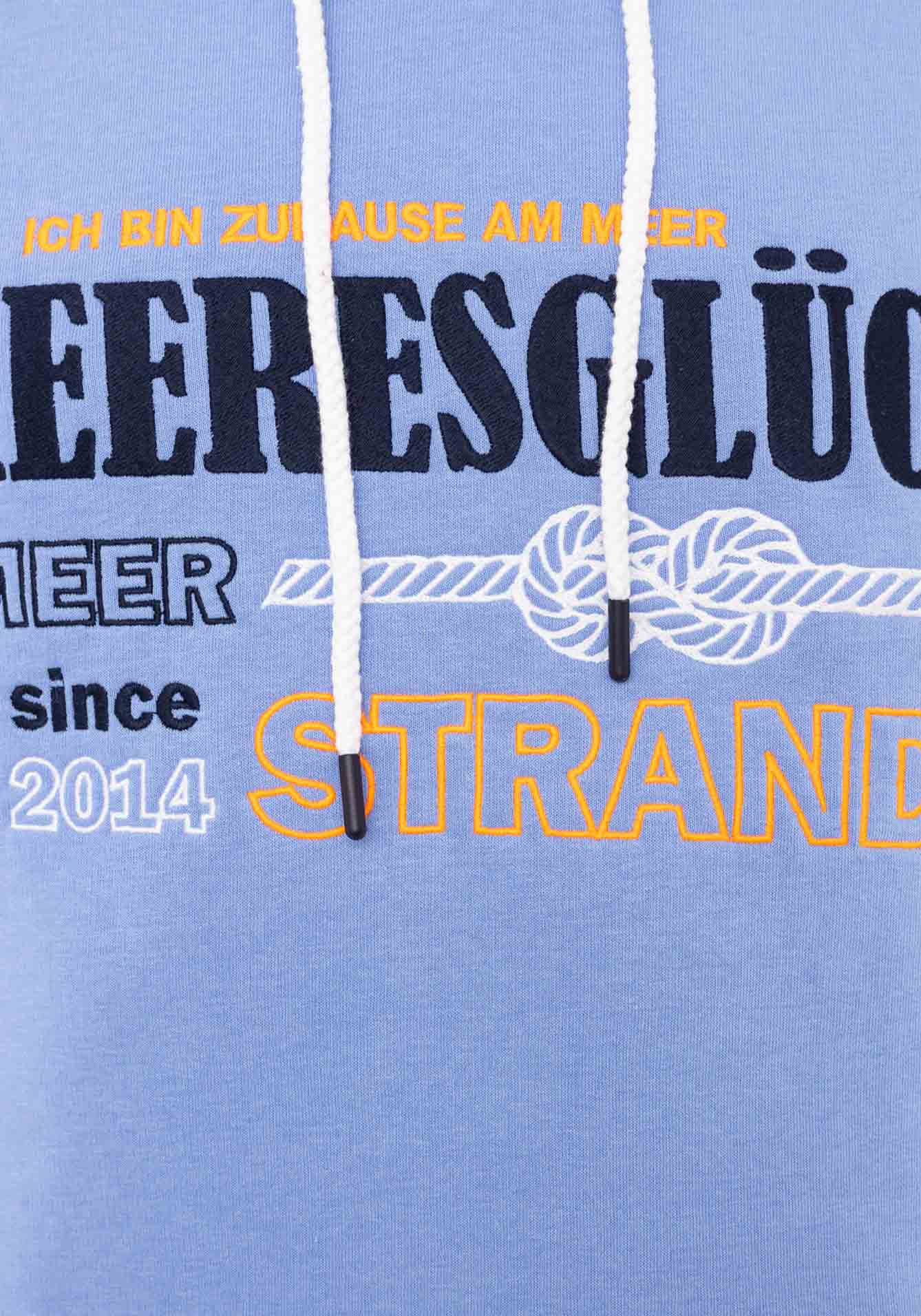 Zwillingsherz Hoodie »"Meeresglück"«, mit gesticktem Detail am Ärmel und Kapuze
