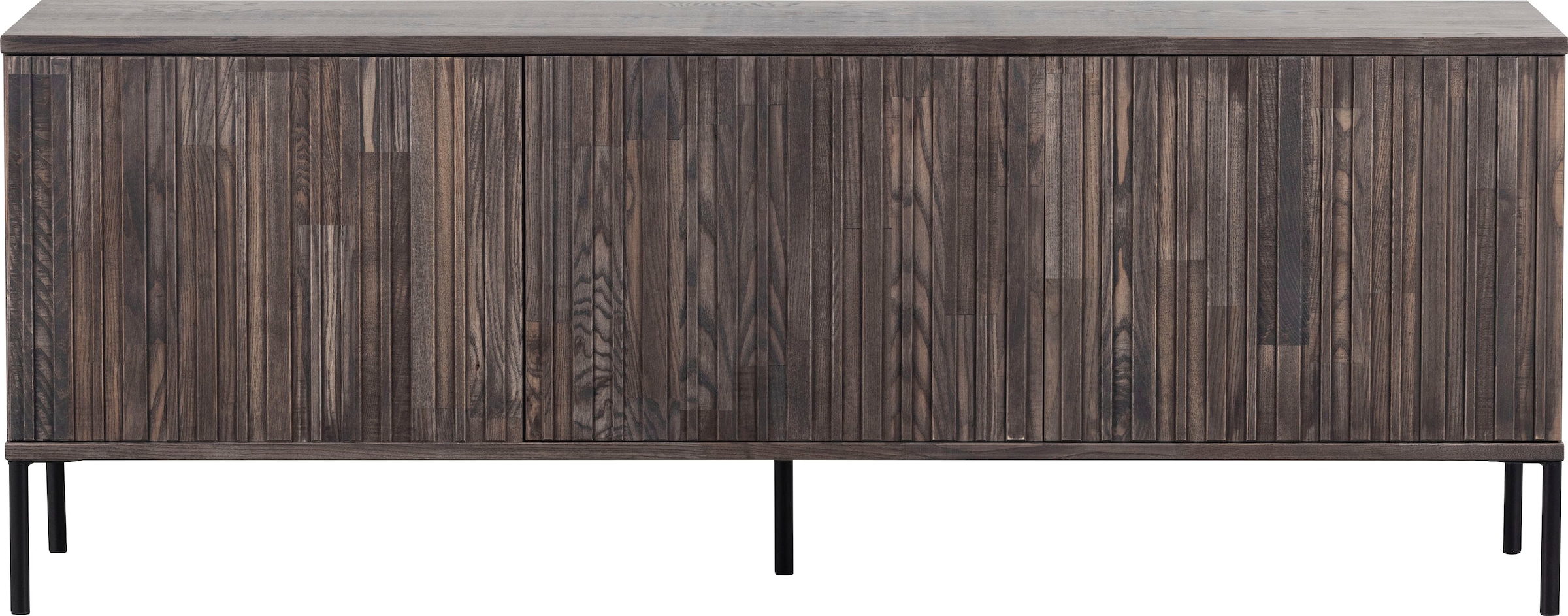 WOOOD Sideboard »New Gravure, TV-Kommode, Breite 100 cm oder 150 cm«, Kommode Höhe 56 cm, mit grafischen Relieftüren, viel Stauraum
