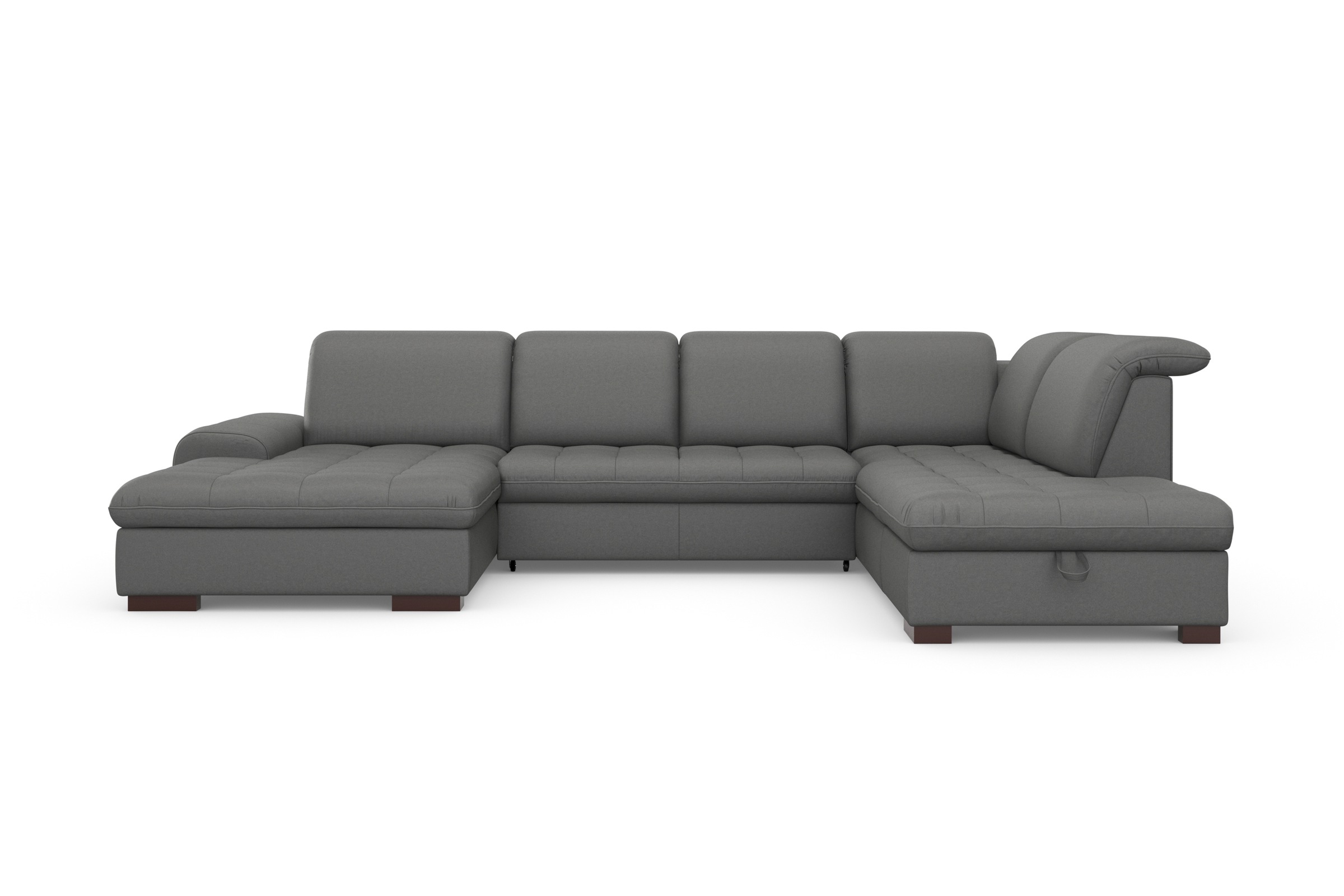 sit&more Wohnlandschaft »Luxor U-Form«, wahlweise mit Bettfunktion, Bettkasten und Kopfteilverstellung