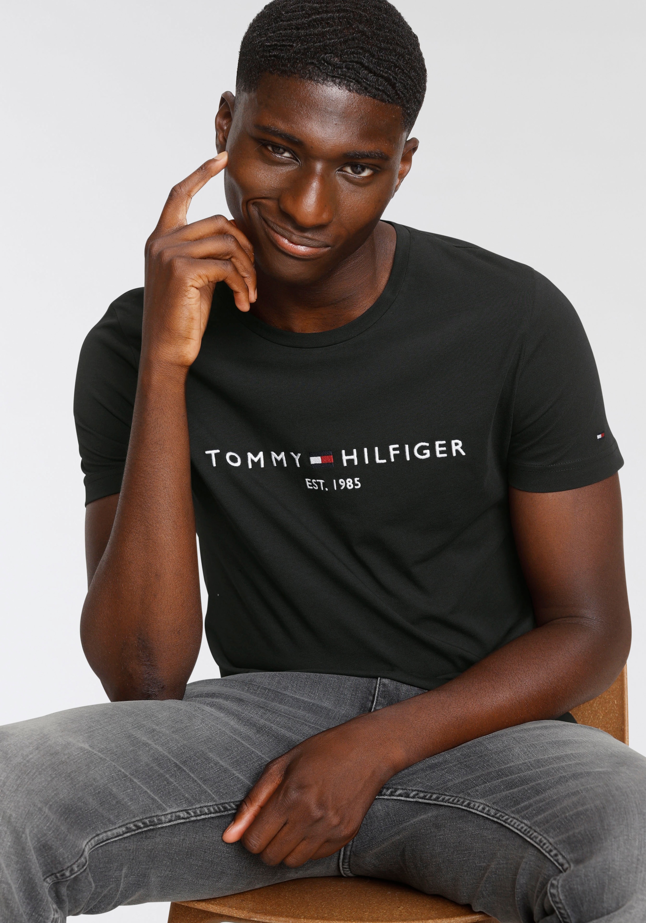 Tommy Hilfiger T-Shirt »TOMMY FLAG HILFIGER TEE«