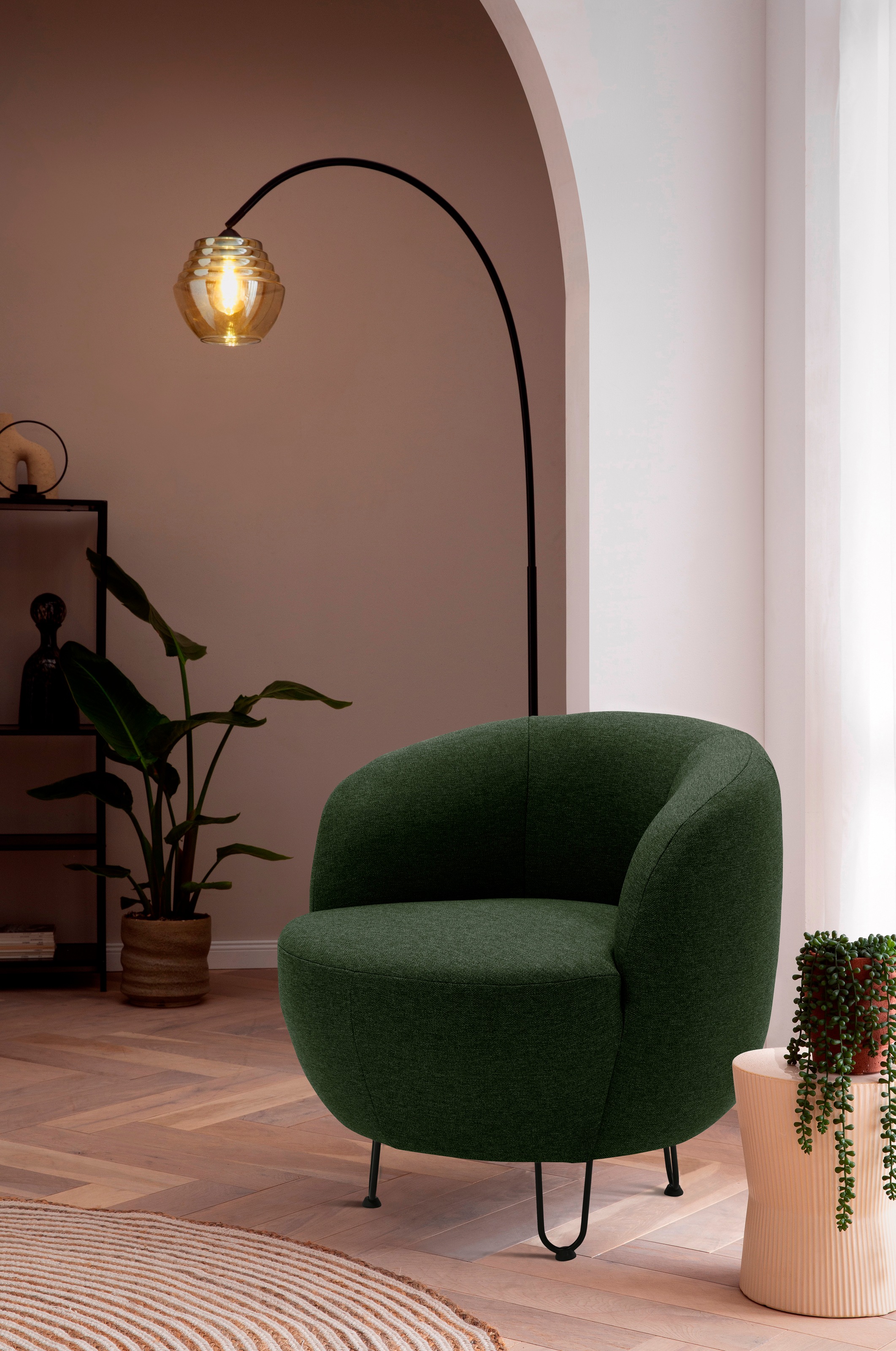 Home affaire Sessel »Anjuli Lieferzeit nur 2 Wochen« Runde Form, perfektes günstig online kaufen