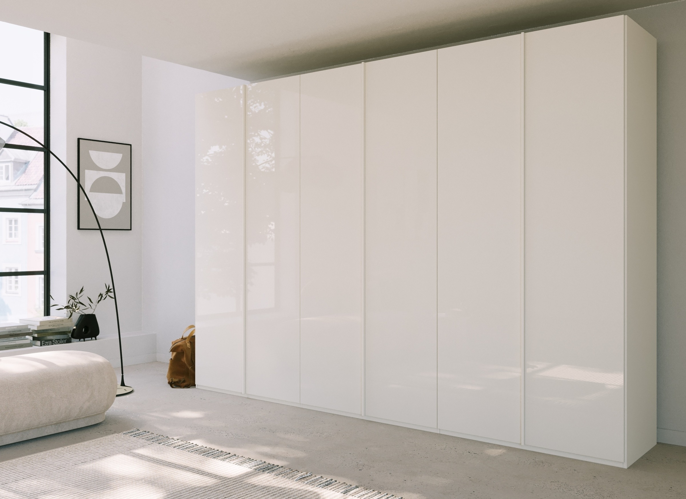 rauch Drehtürenschrank »Skat Meridian«, Glasfront, inkl. Innenspiegel und 4 Innenschubladen