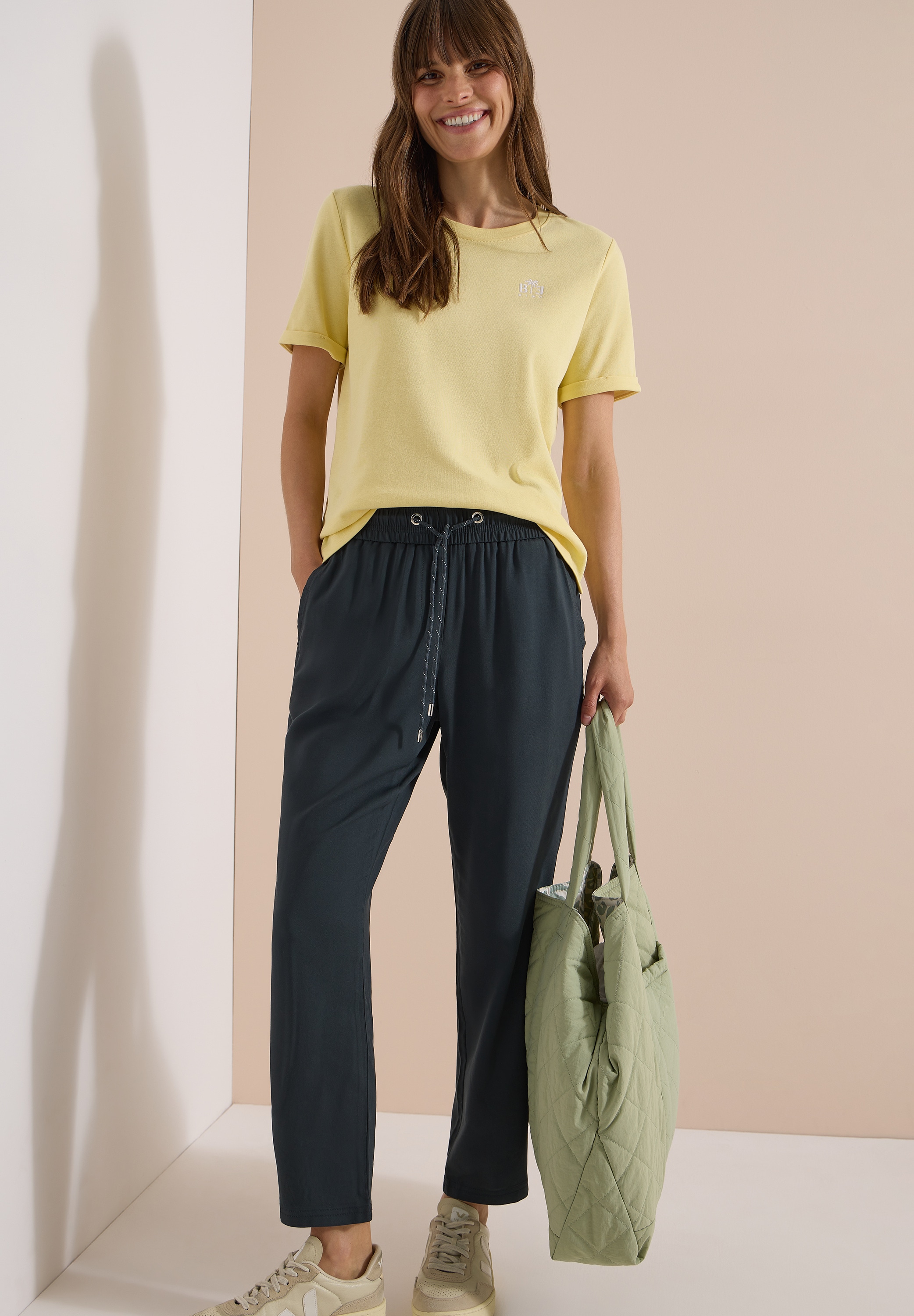 Cecil Jogger Pants »Style Chelsea«  aus Viskose, atmungsaktiv, Loose Fit, schmale Beinform