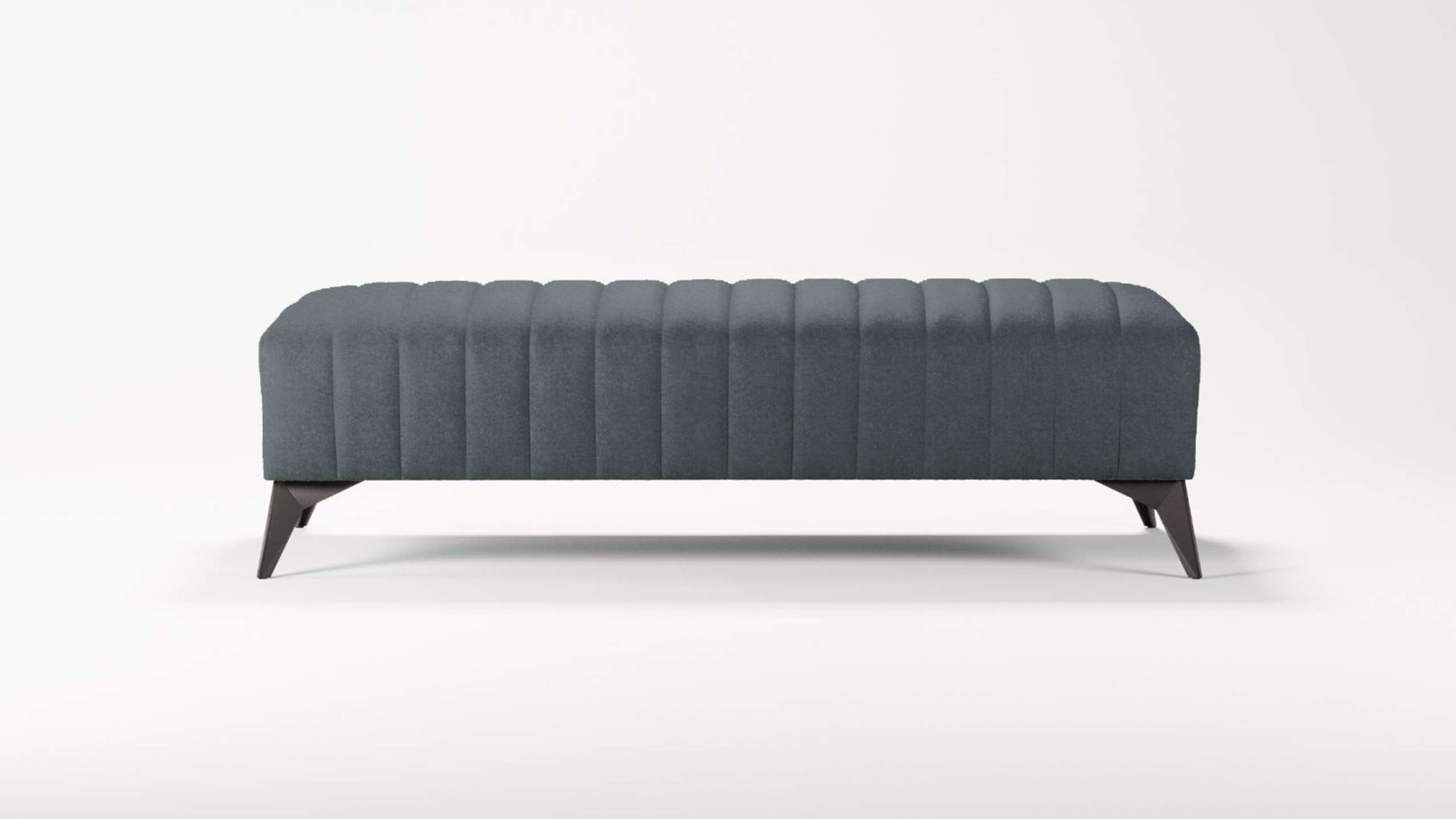 Places of Style Polsterhocker »MATTHEW Sitzhocker XXL, Maße B/T/H: 140/60/43 cm«, Steppung, belastbar bis 180 kg