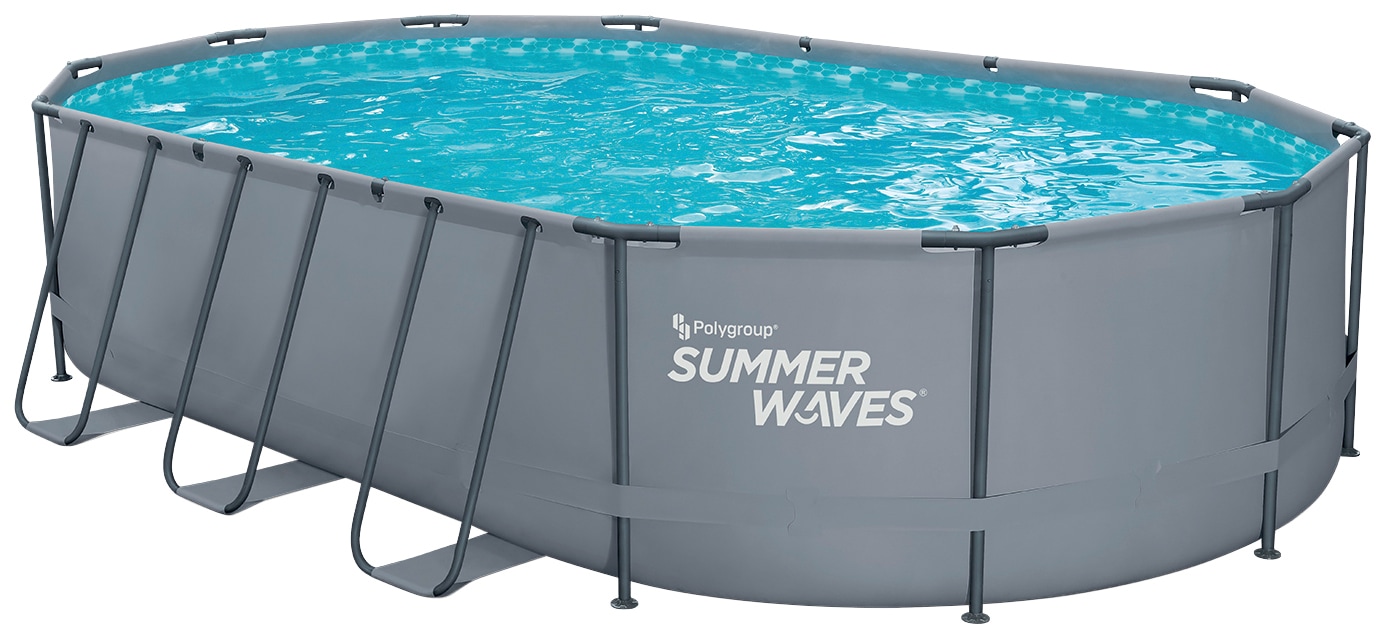 SummerWaves Framepool »Active Frame«, (Set, 6 tlg.), BxLxH: 366x610x122 cm